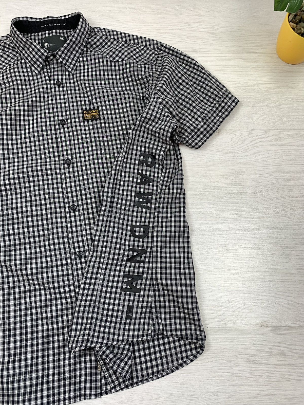 G-Star G-STAR RAW Vintage Short Sleeve Button Shirt Mens Size L Size US L / EU 52-54 / 3 - 6 Thumbnail