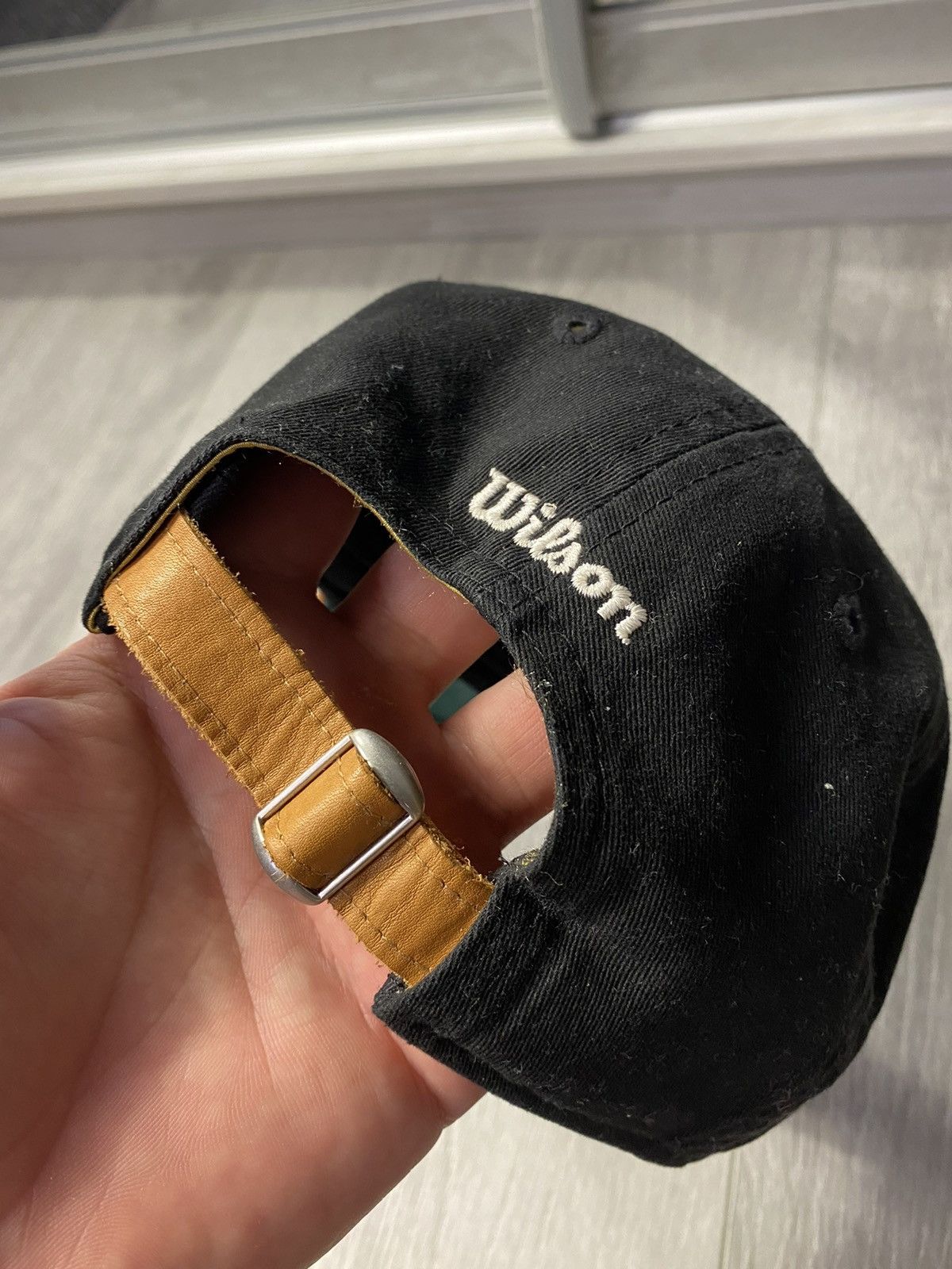 New Era × Wilson Wilson x New Era x Genuine Merchandise Cap Leather Visor Size ONE SIZE - 5 Thumbnail
