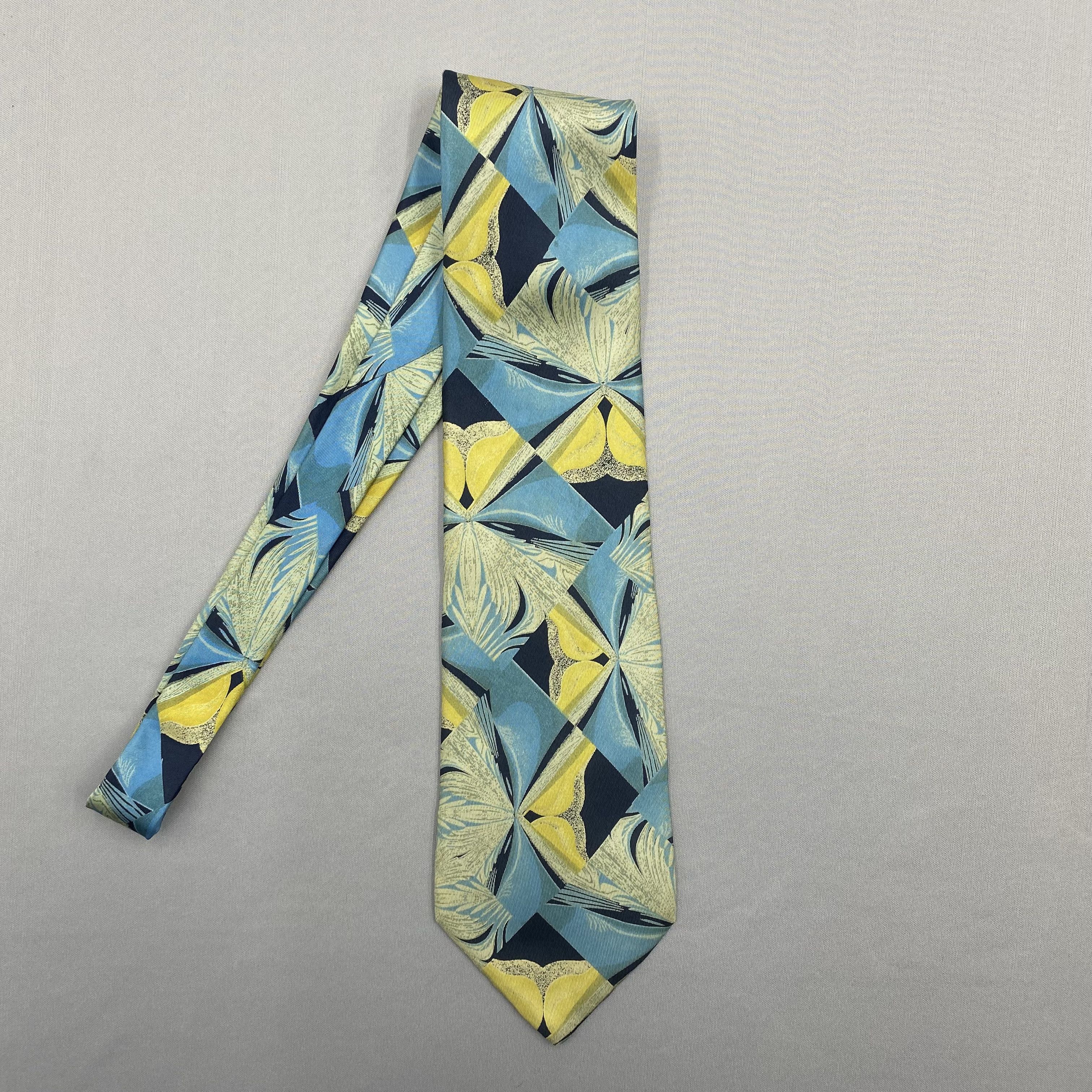 Trussardi Vintage Trussardi SILK Necktie Cravate Pure Silk Neck Tie Size ONE SIZE - 4 Thumbnail