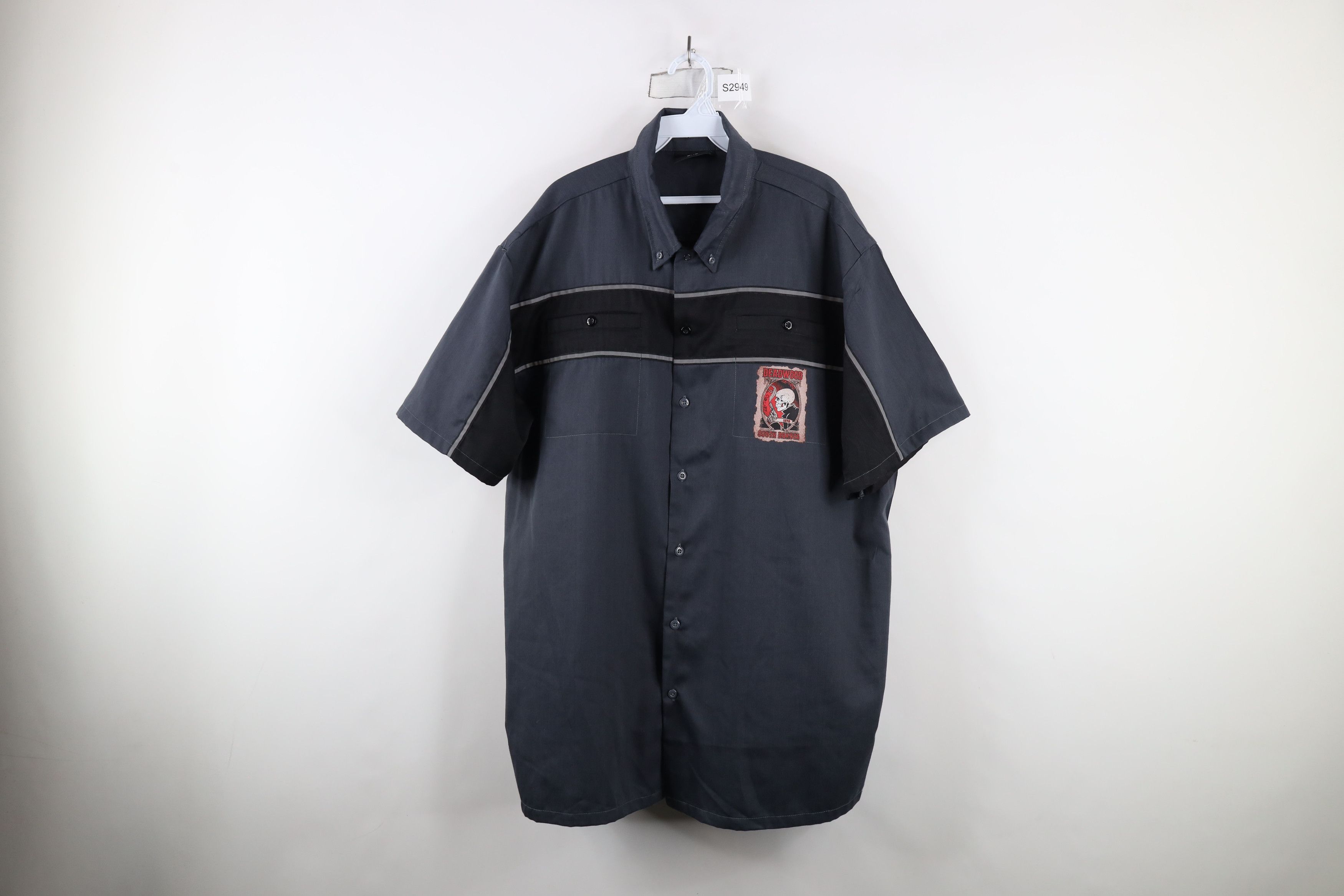 Vintage Vintage Y2K South Dakota Skeleton Motorcycle Button Shirt Size US XXL / EU 58 / 5 - 1 Thumbnail