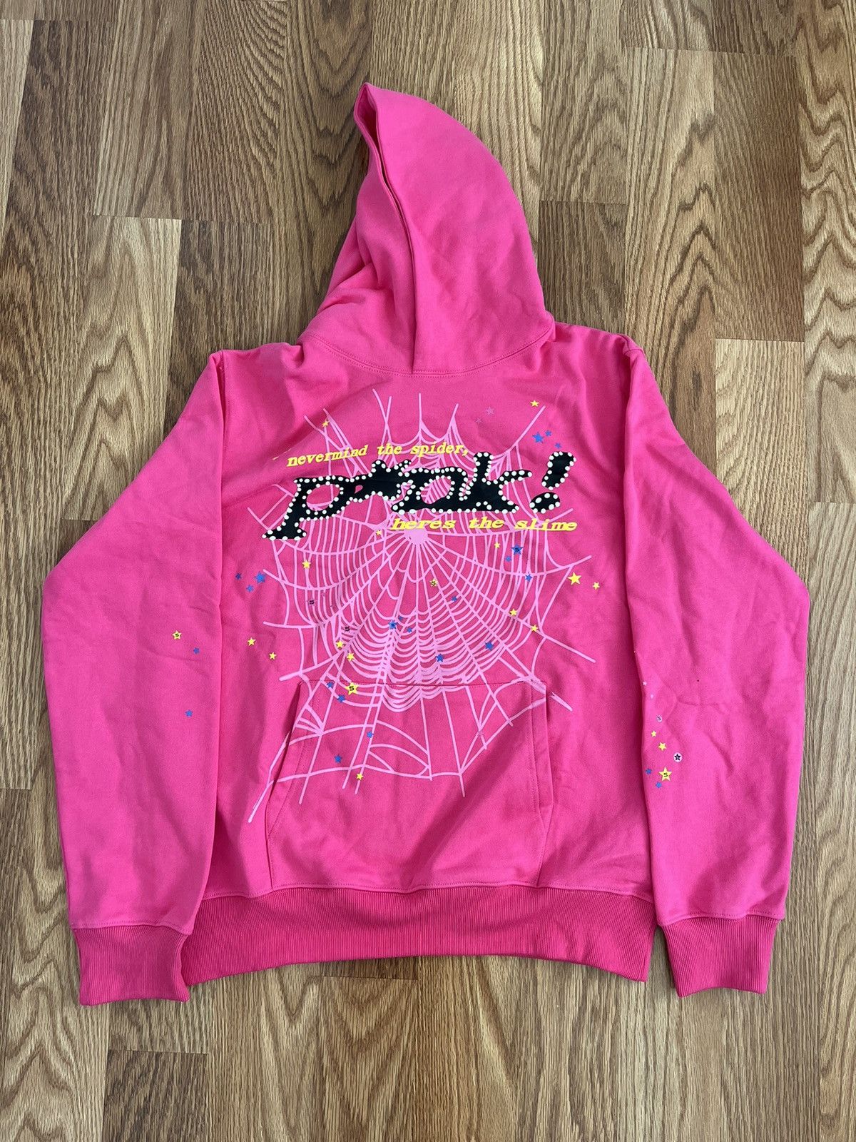 Spider Hoodie Pink Hoodie