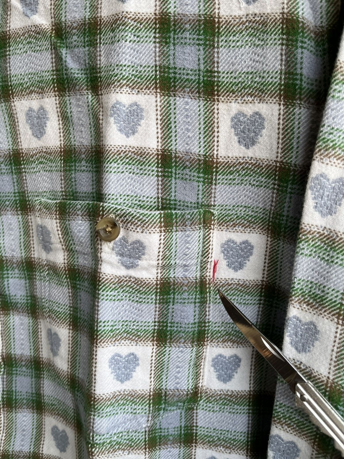 Supreme Supreme Hearts Plaid Flannel Shirt SS16 Size US M / EU 48-50 / 2 - 6 Thumbnail