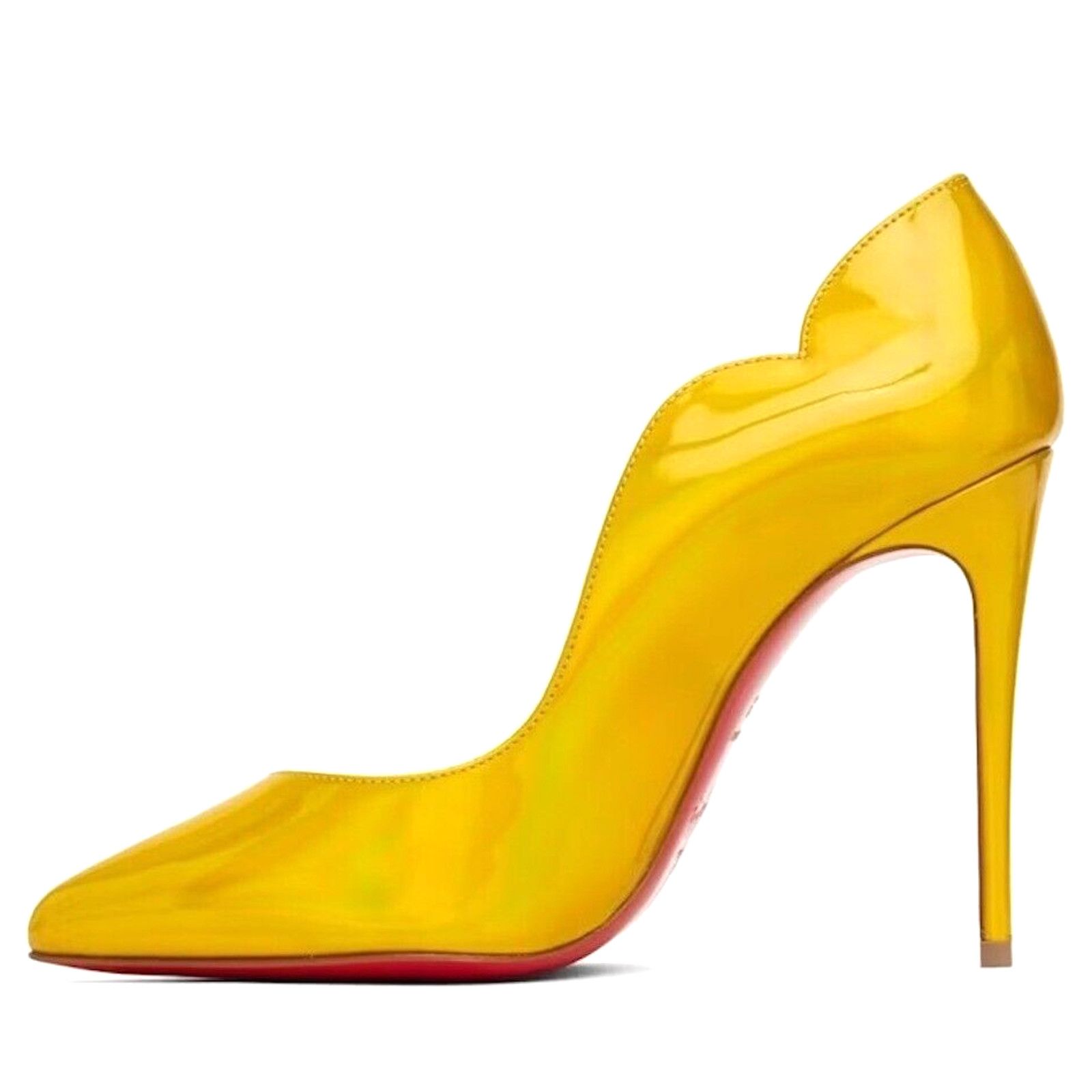 Christian Louboutin Christian Louboutin Hot Chick 100 Patent Yellow Pumps 36 Size US 6 / IT 36 - 3 Thumbnail