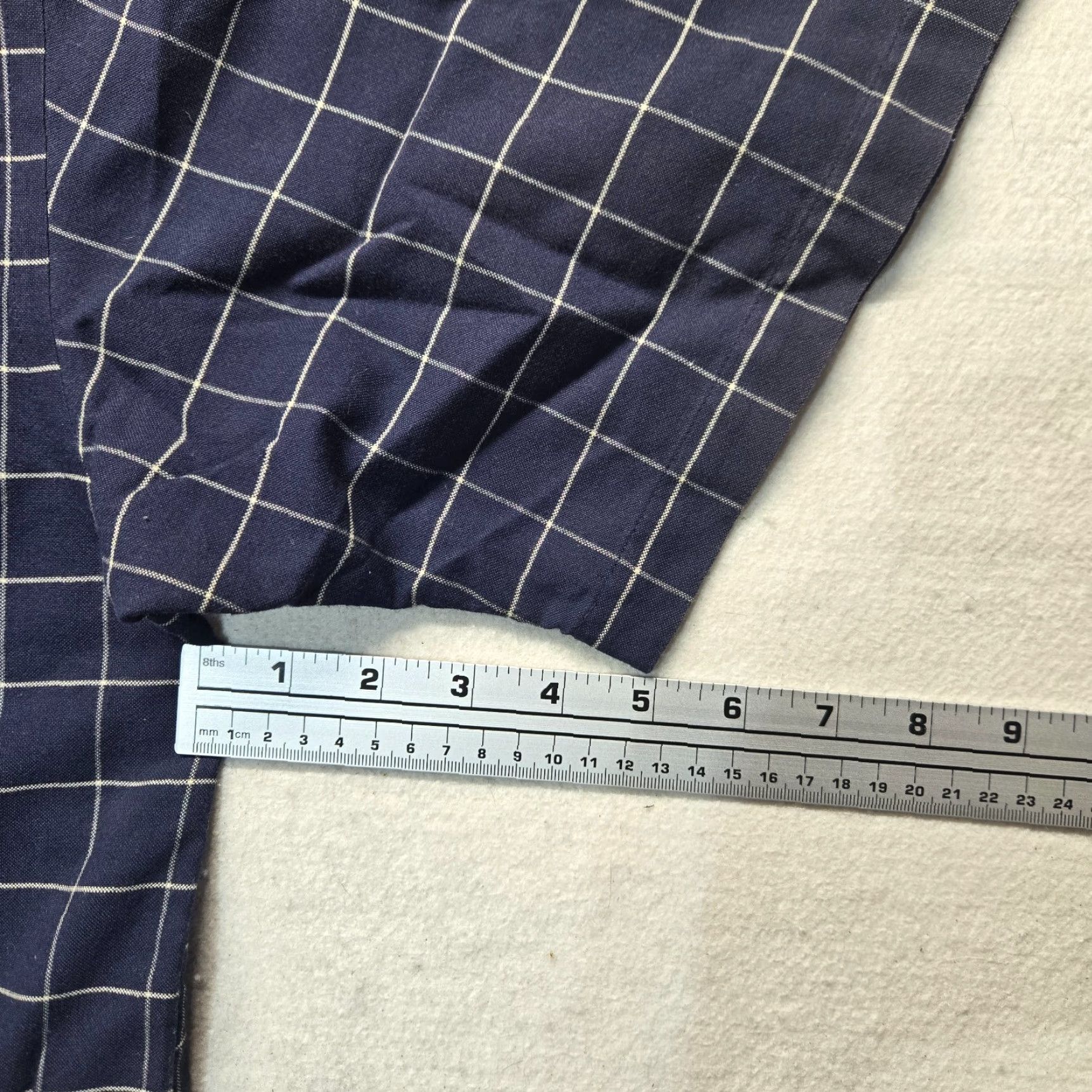 Van Heusen Van Heusen Shirt Dress Shirt Men 16.5 Blue Long Sleeve Button Up Regular Fit Size 46R - 5 Thumbnail