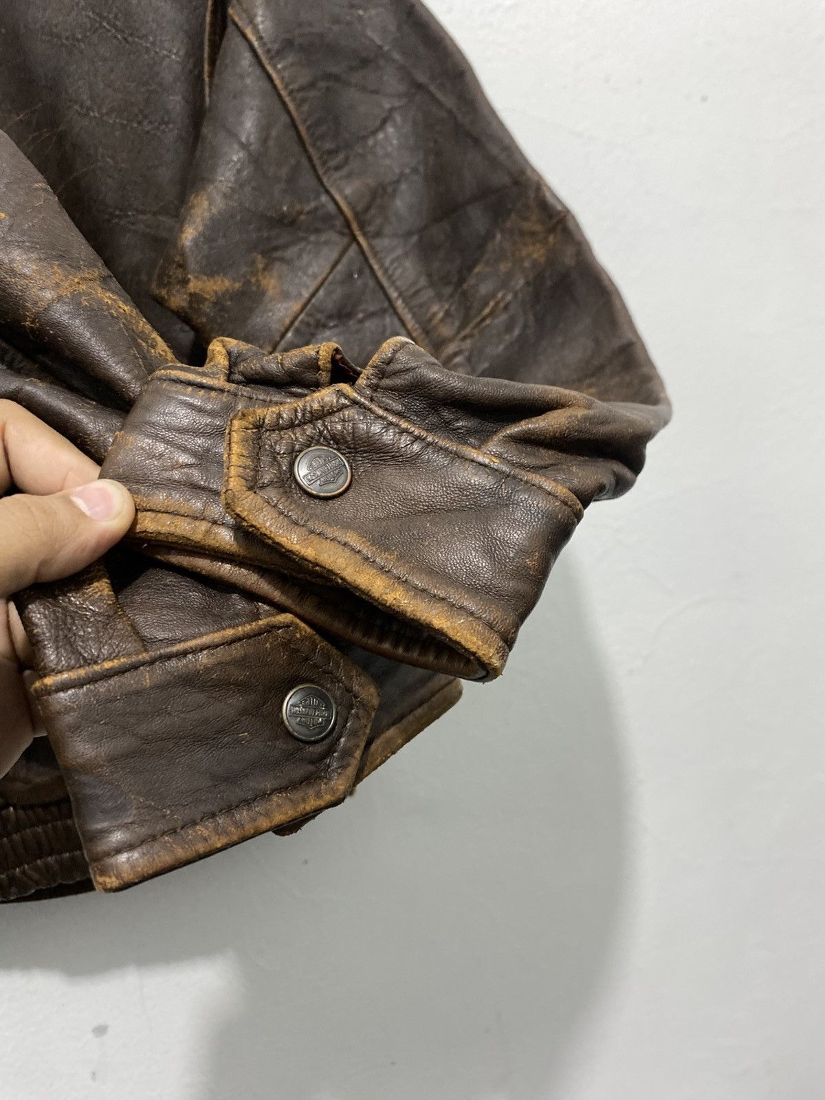 Harley Davidson Vintage Harley Davidson Leather Jacket Size US M / EU 48-50 / 2 - 9 Thumbnail