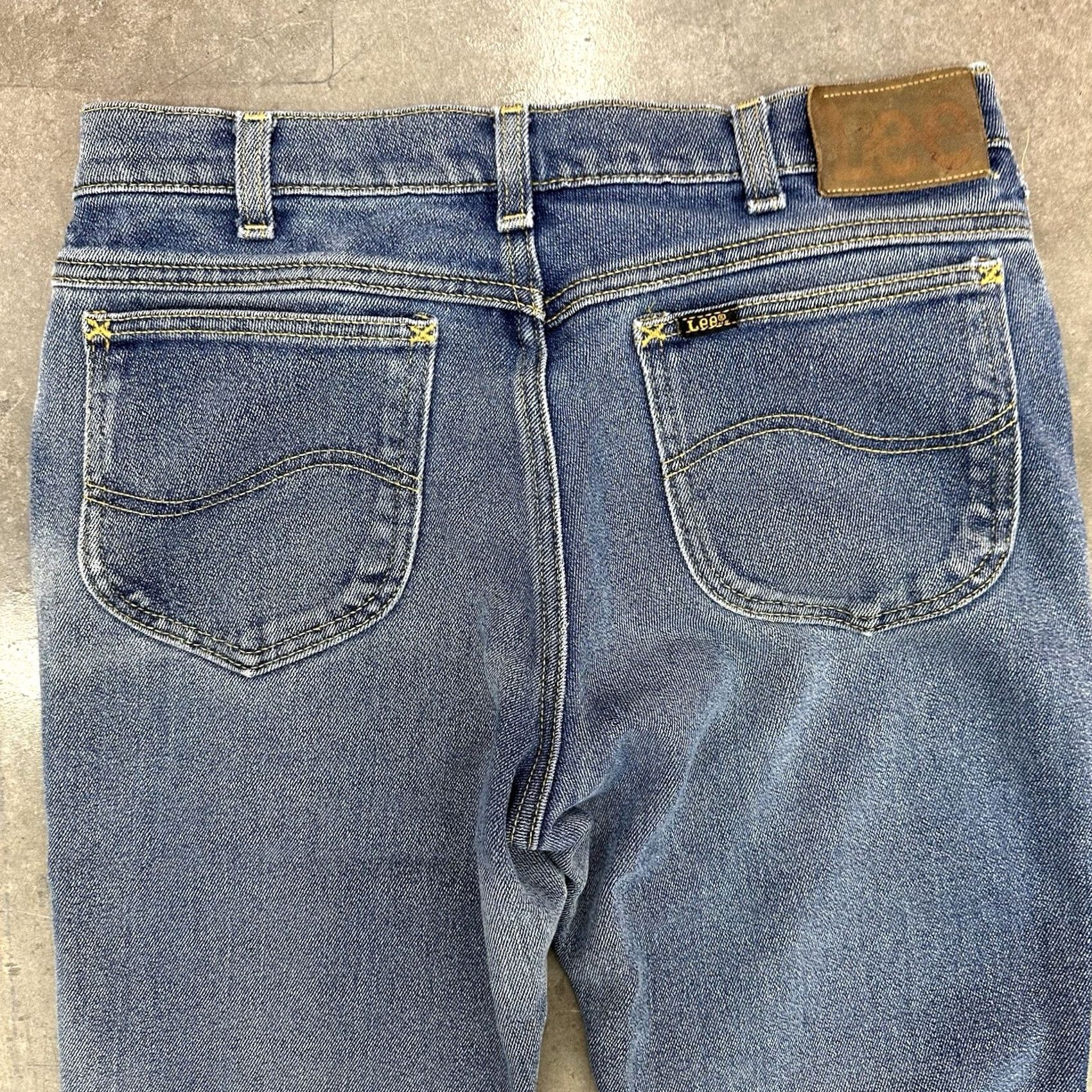 Lee VINTAGE Lee Riders Denim Jeans 30 X 28 Men’s 70s 80s USA Denim Jeans Regular Mens Blue 28in Inseam Authentic Lee Riders Straight Jeans Size US 30 / EU 46 - 6 Thumbnail