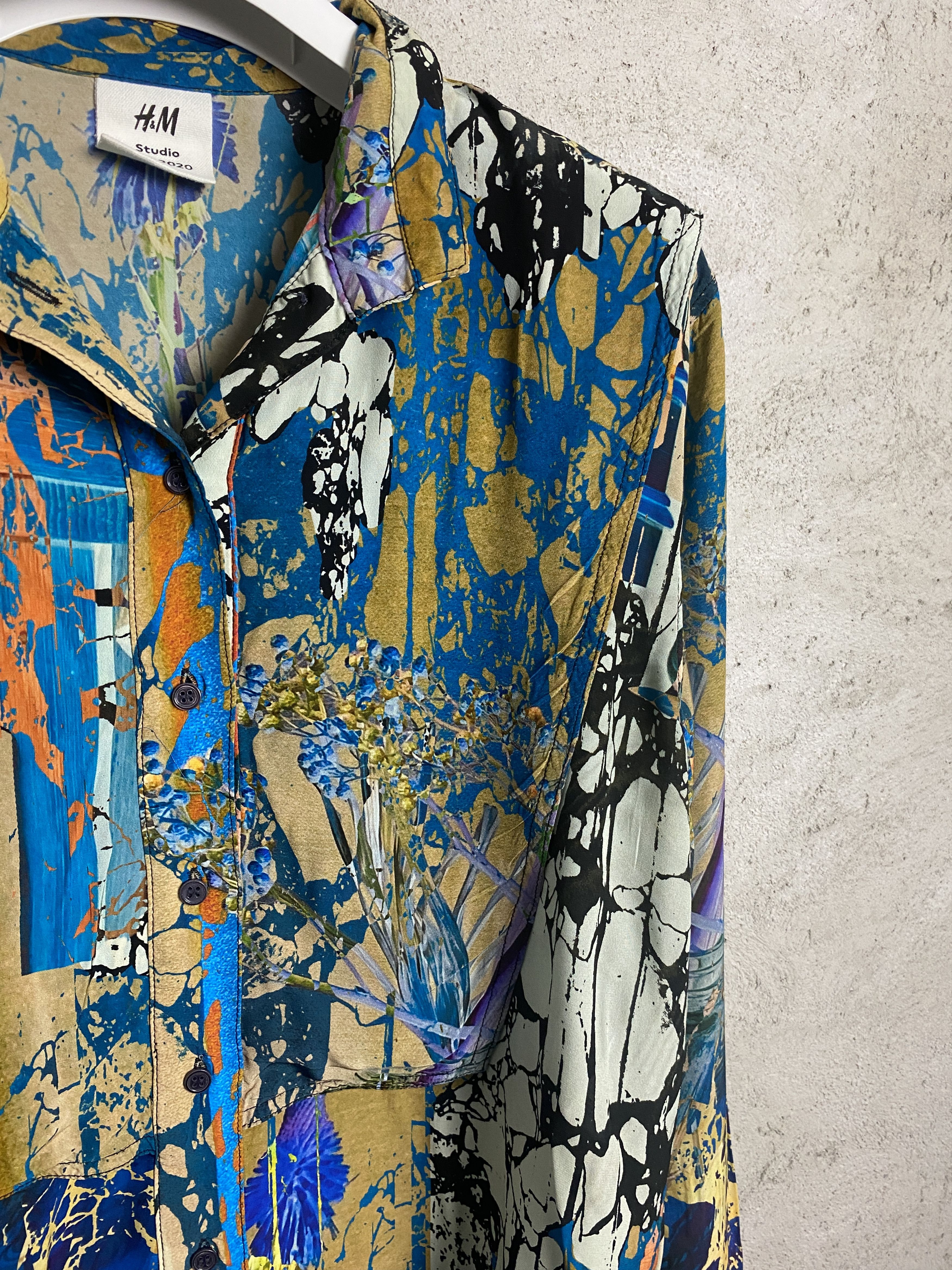 H&M H&M Studio AW2020 viscose multicolor shirt button ups Size XS / US 0-2 / IT 36-38 - 2 Thumbnail