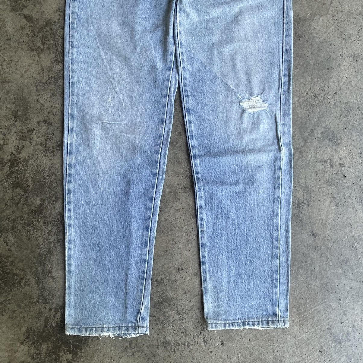 Japanese Brand 🔥Vintage 80s EL JOHN Stoned Washed Ripped Distress Jeans Size US 32 / EU 48 - 3 Thumbnail