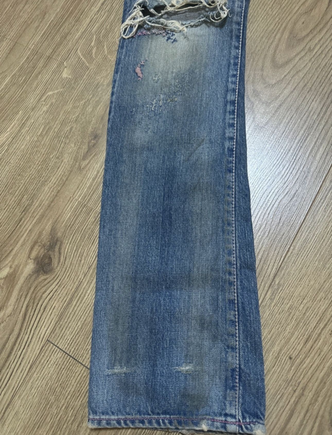 Hysteric Glamour hysteric glamour studded love buzz jeans with pink stitching Size US 27 - 11 Thumbnail