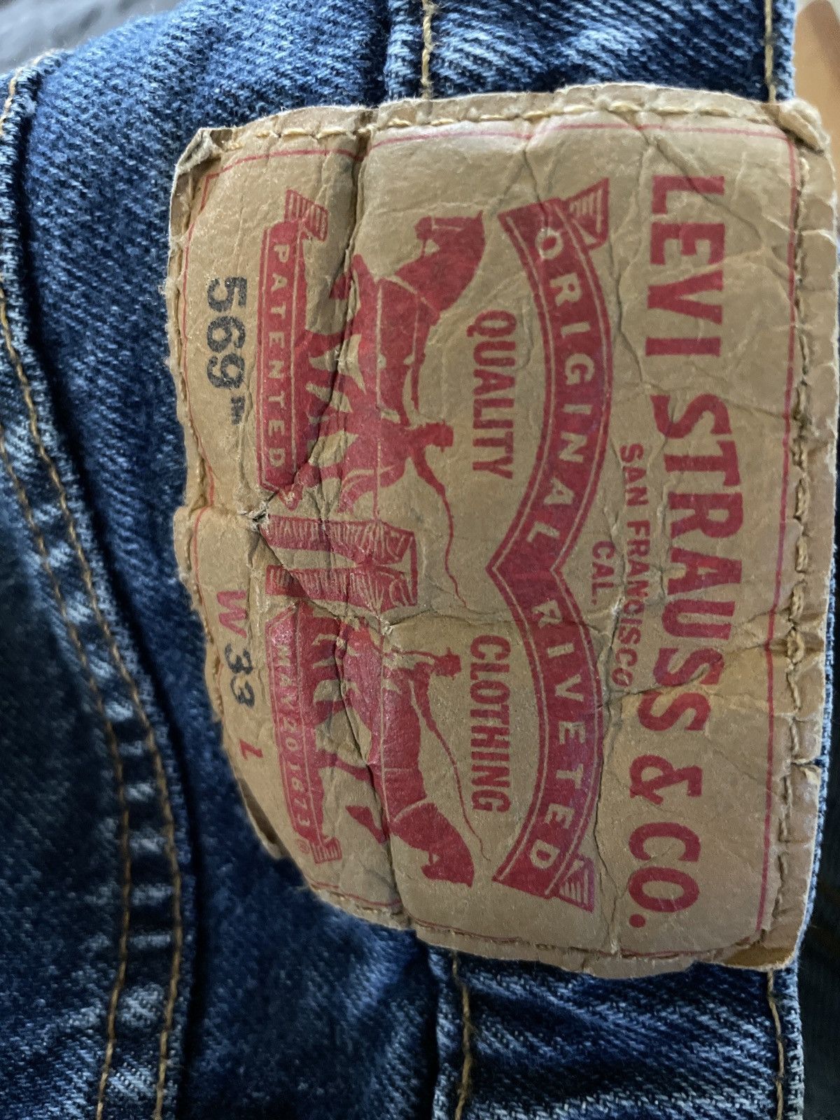 Levi's × Levi's Vintage Clothing Levis 569 Jean Shorts Mens 33 Denim Jorts Classic Fit cotton Size US 33 - 11 Thumbnail