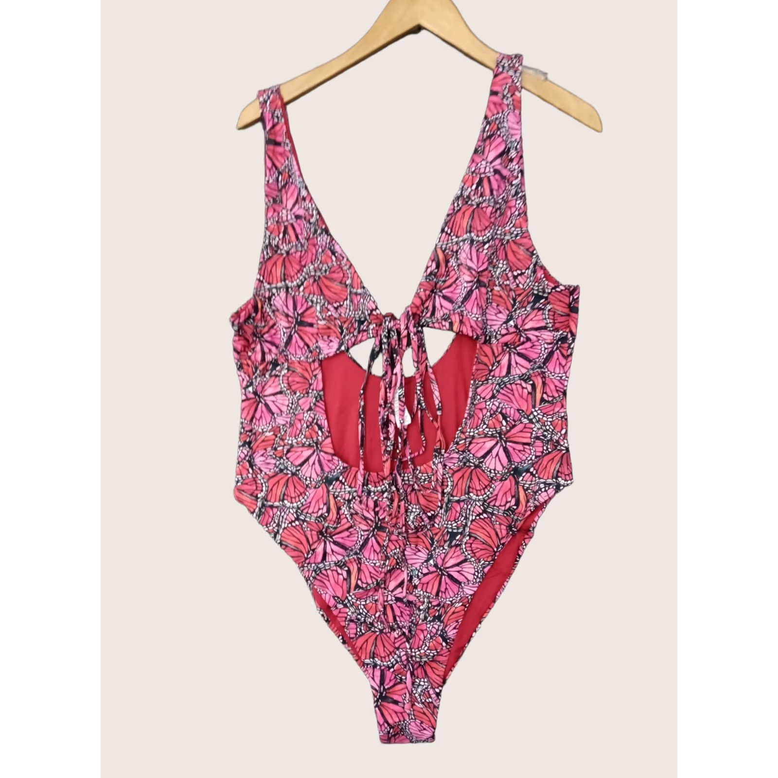 Triangl Toluca Papillon One Piece Swimsuit 4XL Papillon Solid Nylon Spandex Beac h Sexy Open Tummy Triangle Waist Wrap Women Size 4XL Women Size ONE SIZE - 1 Thumbnail