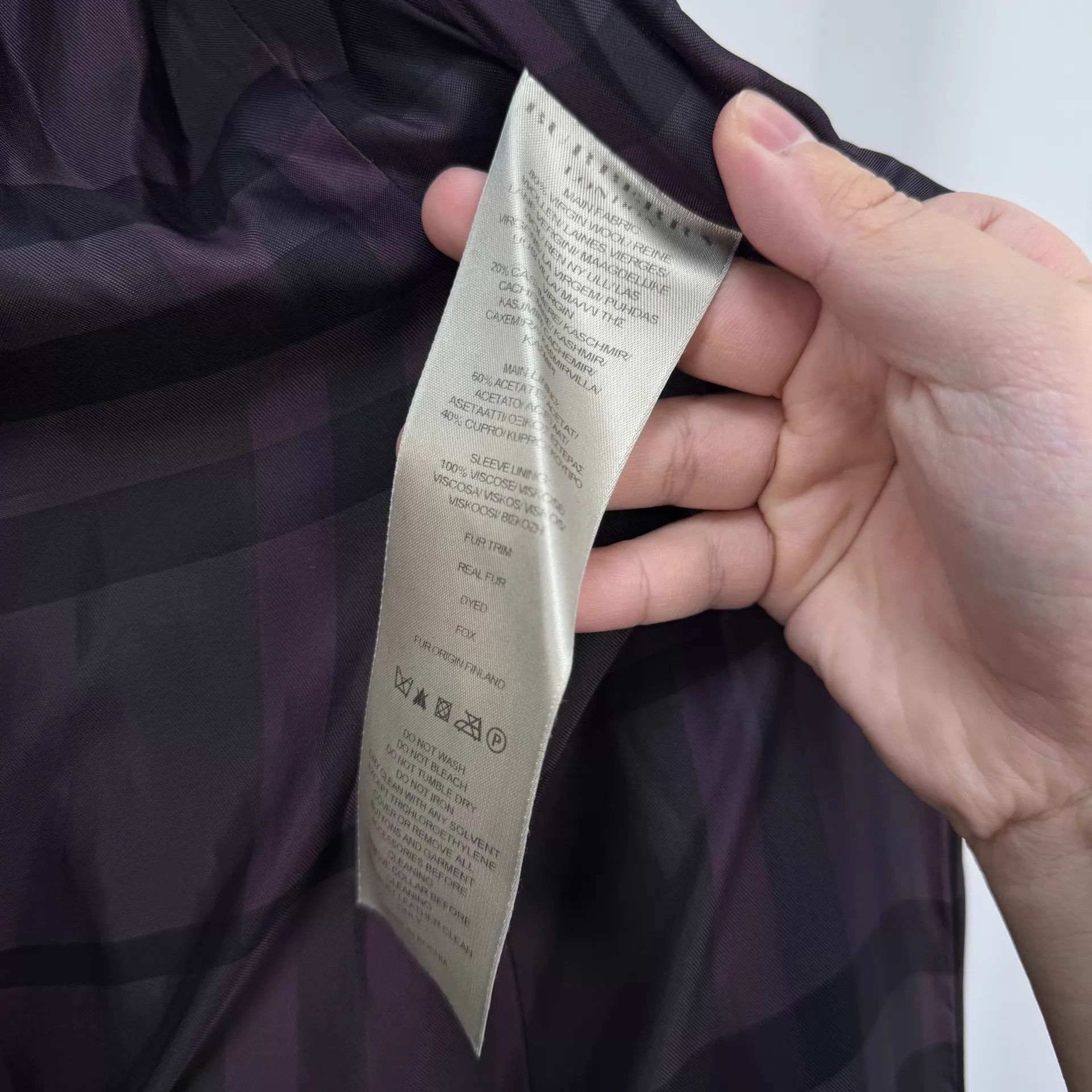 Burberry Burberry double-breasted check lining wool coat UK4 99 new Size XS / US 0-2 / IT 36-38 - 7 Thumbnail
