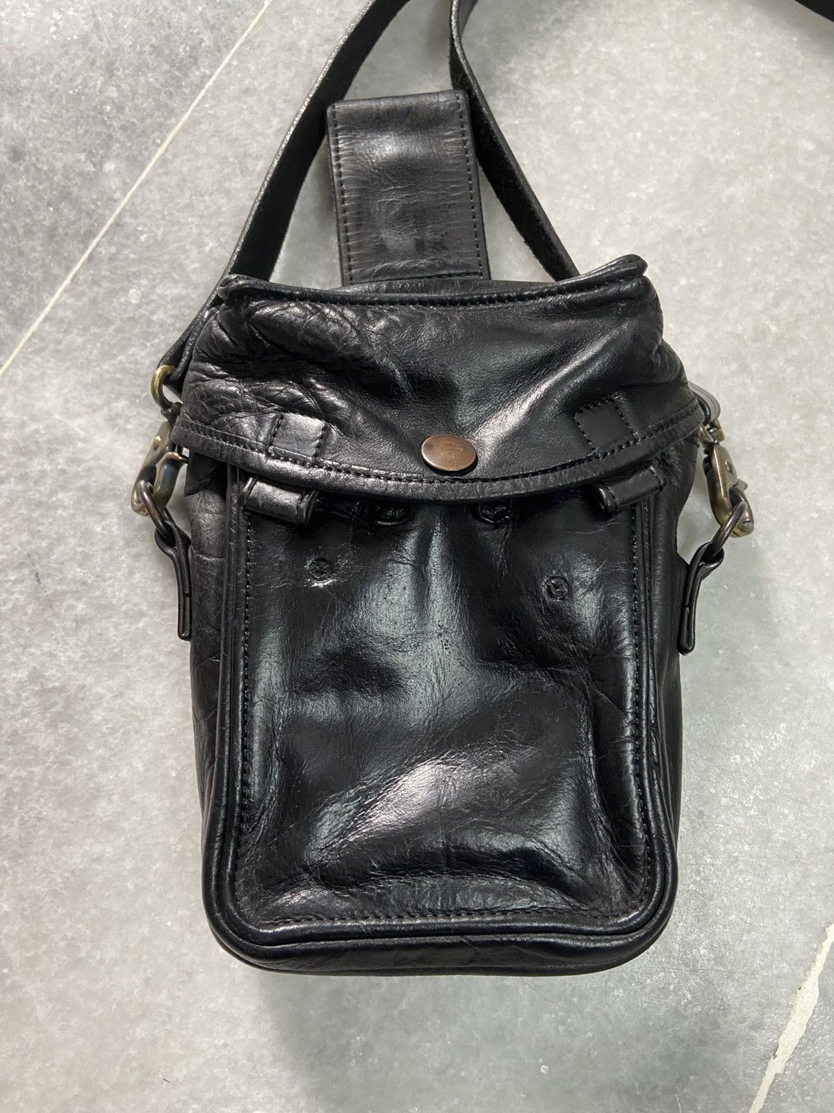 Porter Porter Yoshida Leather pouch Or Belt Shoulder Bag Black Size ONE SIZE - 1 Thumbnail