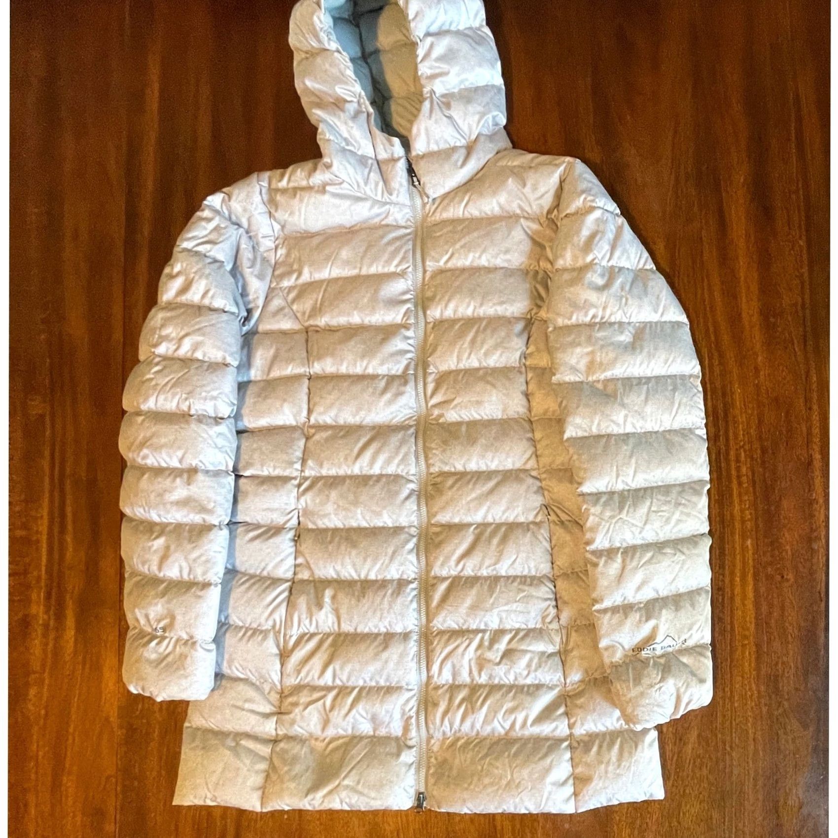 Eddie Bauer Eddie Bauer Womens Coat Hooded Puffer Down Jacket Lightweight Quilted Zip Mid-Length Gray Ski Casual Travel Womens Small S Size S / US 4 / IT 40 - 5 Thumbnail