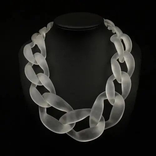 Other Women Oversize Acrylic Chain Necklace Size ONE SIZE - 2 Thumbnail