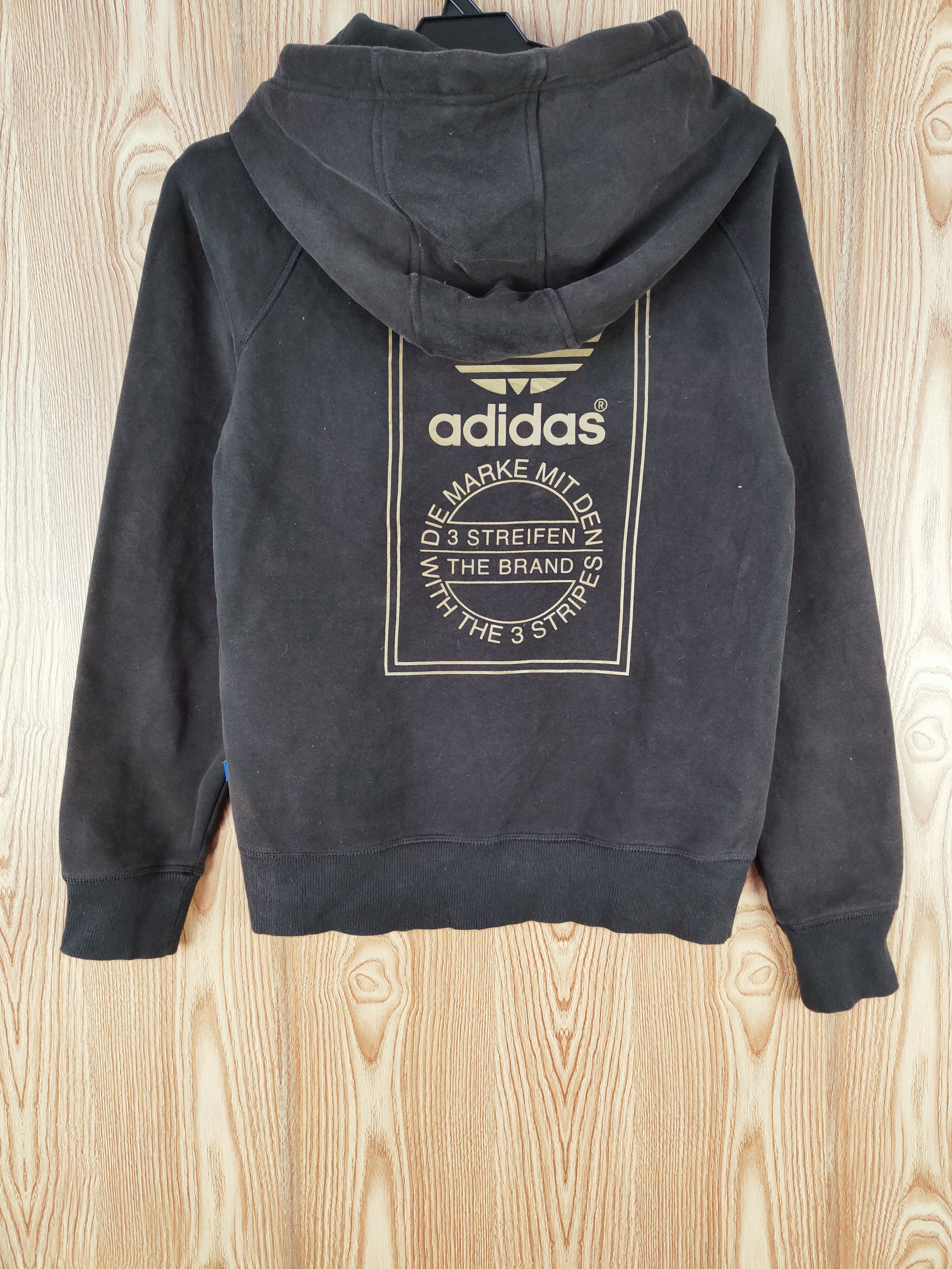 Adidas DL Adidas vintage Black Faded Hoodie Sweatshirts #W252 Size US XS / EU 42 / 0 - 9 Thumbnail