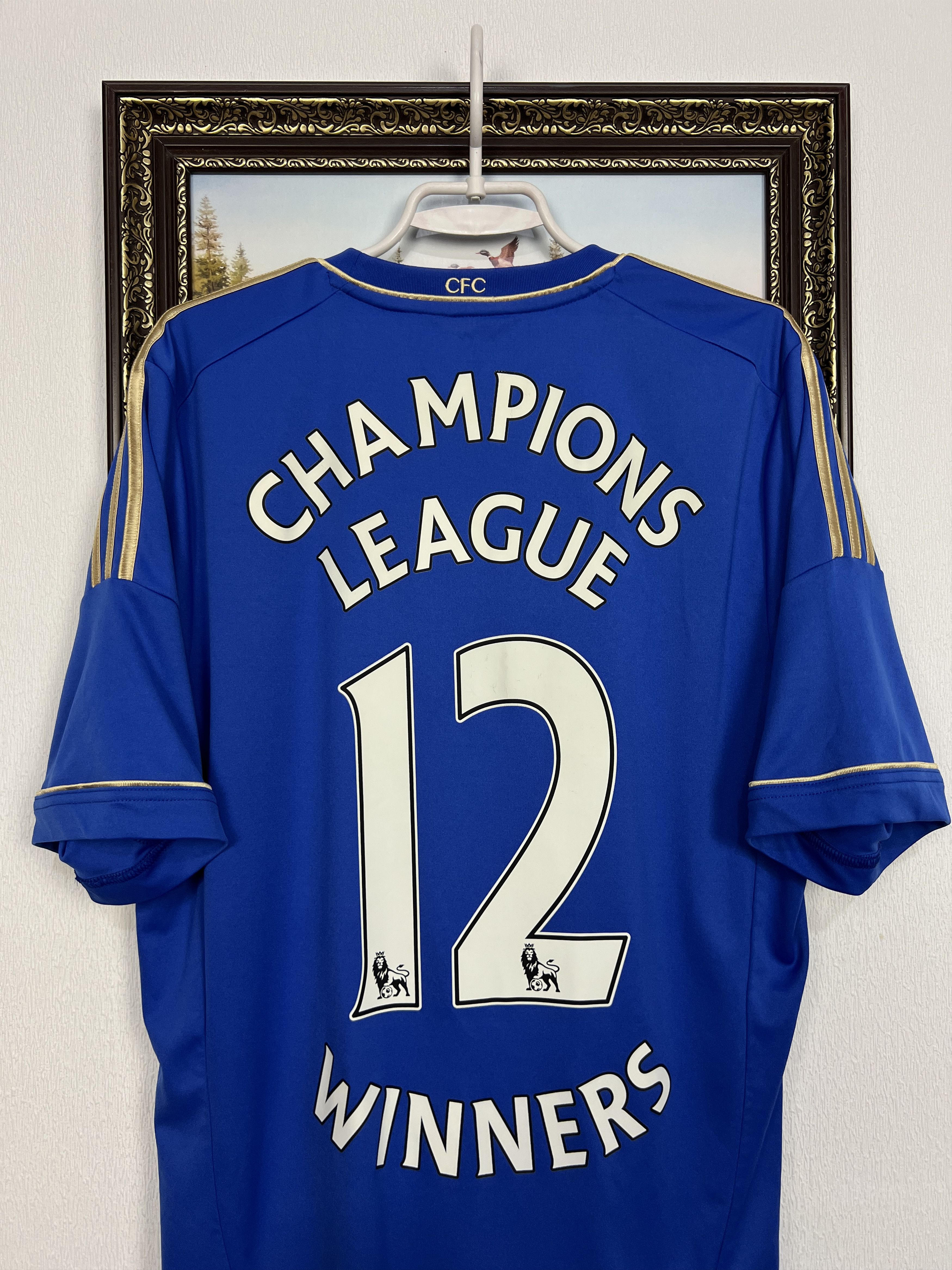 Adidas Chelsea Home football shirt 2012 #12 Champions Jersey Trikot Size US L / EU 52-54 / 3 - 9 Thumbnail