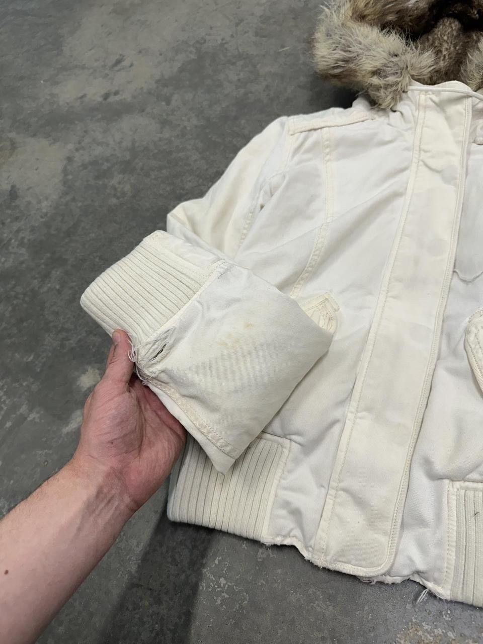 Abercrombie & Fitch GRAIL Abercrombie Cream Fur Lined Hoodie Size Small Size US S / EU 44-46 / 1 - 5 Thumbnail