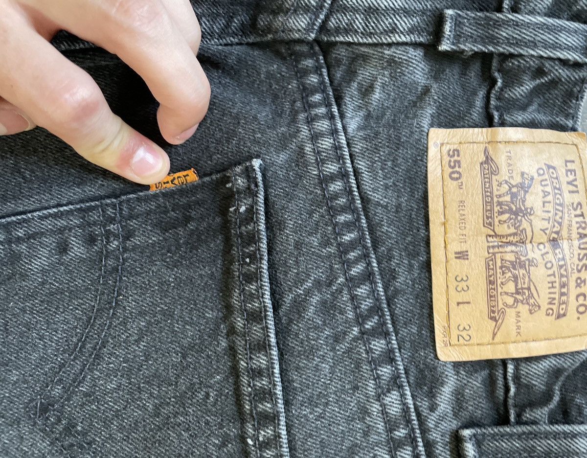 Levi's Vintage Clothing Levis 550 Jeans w Orange Label Size US 33 - 3 Thumbnail