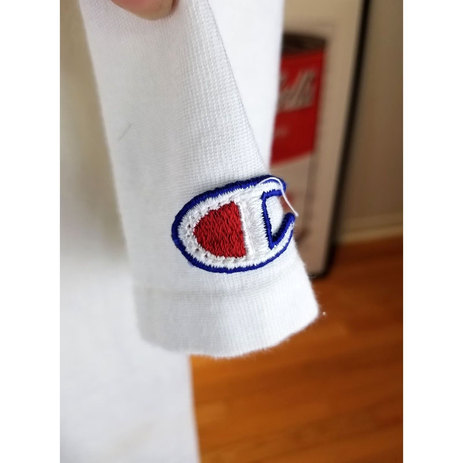 Champion VINTAGE Champion FOOTBALL JERSEY White RAYON SZ LARGE Size US L / EU 52-54 / 3 - 6 Thumbnail