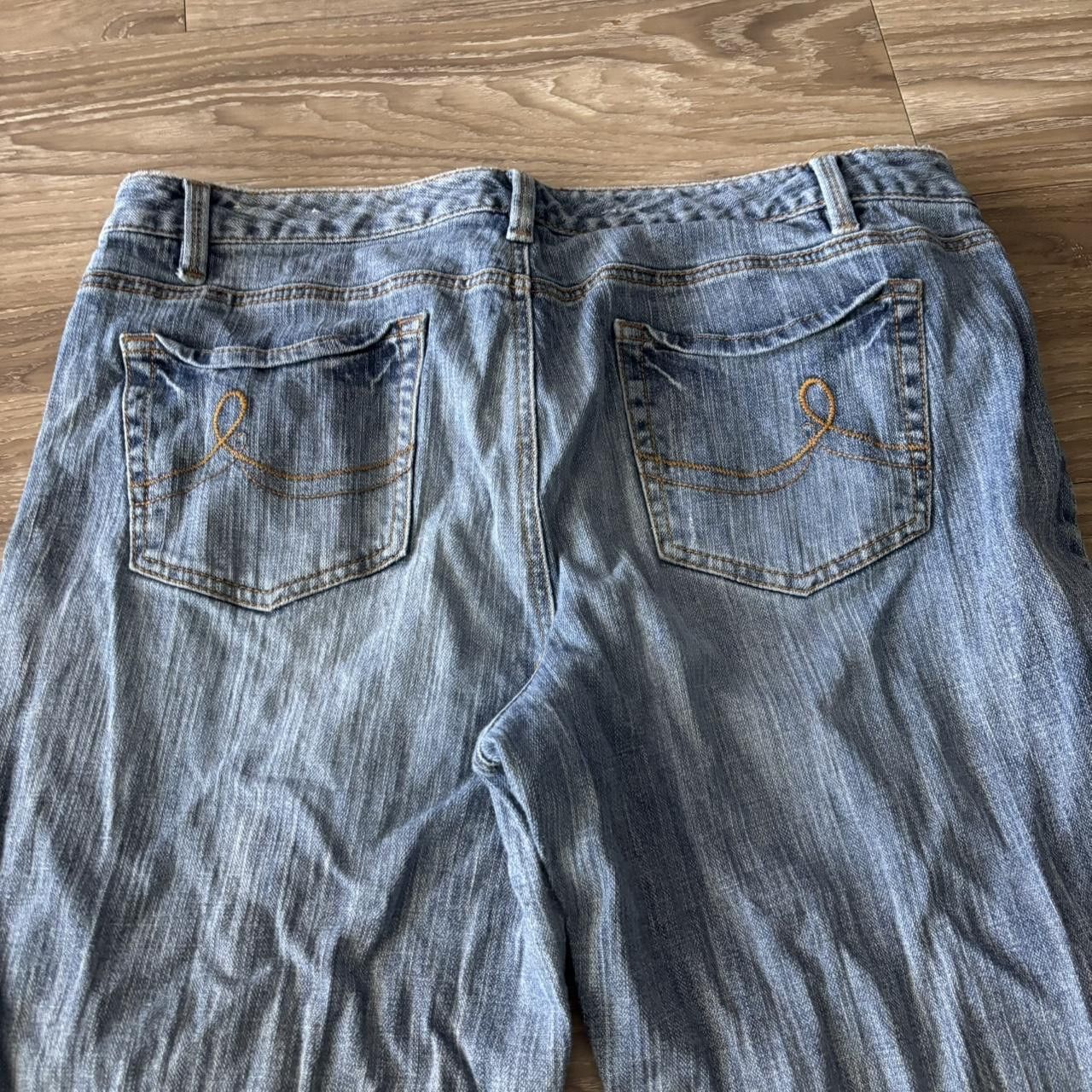 Vintage Crazy Vintage Y2K/2000s Grunge Dark Wash Skater Baggy Denim Jeans! 36x32 Size US 36 / EU 52 - 7 Thumbnail
