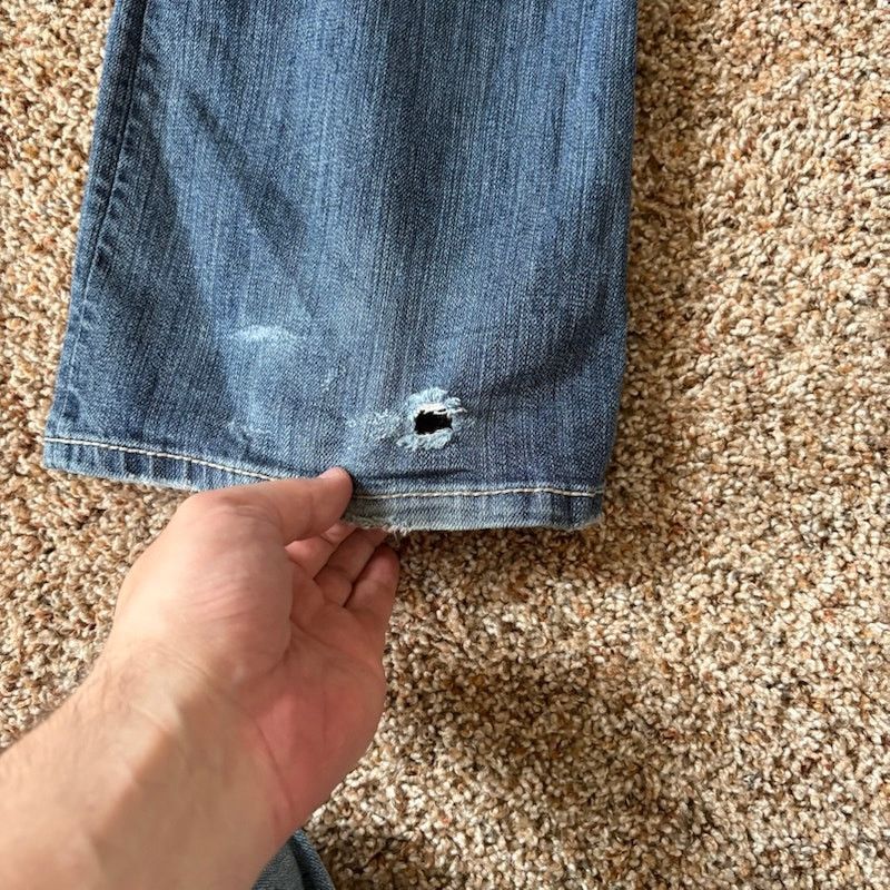 Mek Denim Mek Denim New Oaxaca Bootcut Jeans Size 28/34 Distressed Size 28" / US 6 / IT 42 - 13 Thumbnail