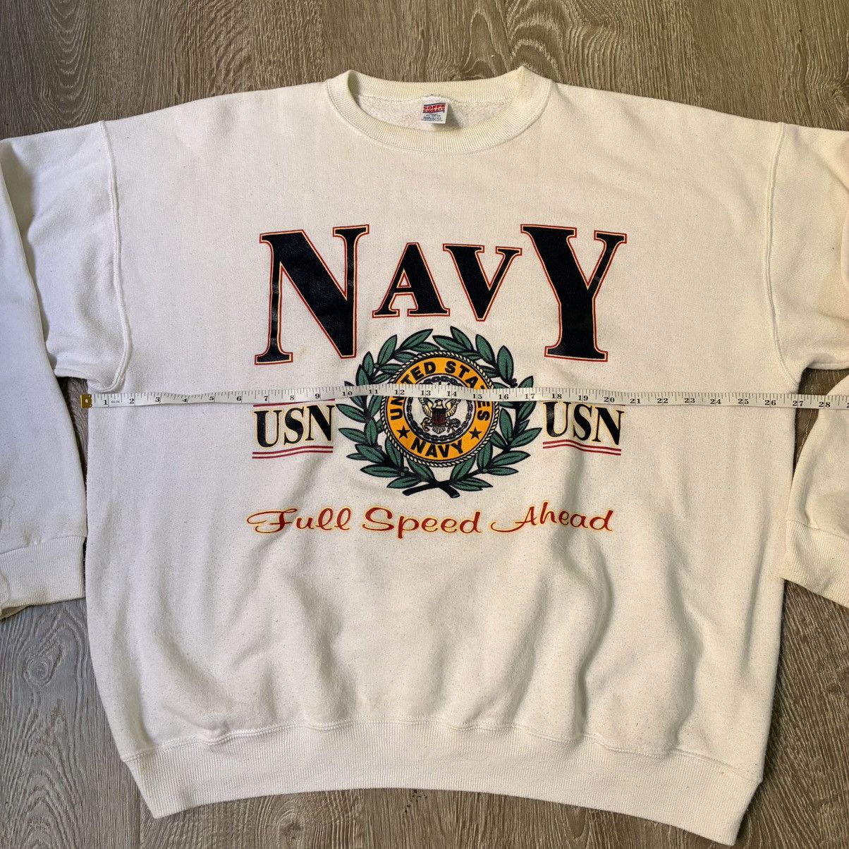 Soffe Vintage US Navy Soffe Crewneck Made in USA Oversized 27” PTP Size US XL / EU 56 / 4 - 3 Thumbnail