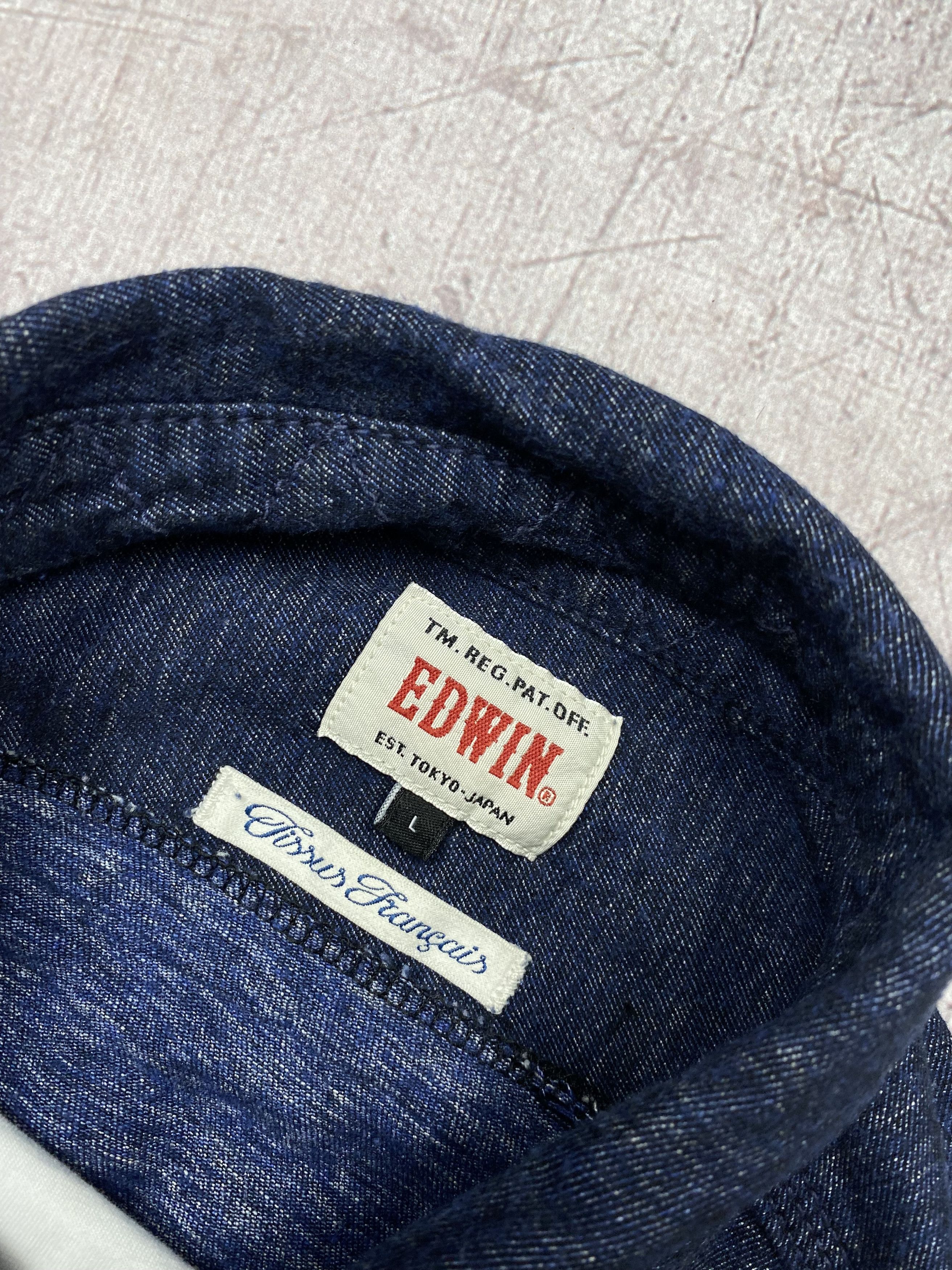 Edwin × Flannel Edwin Vintage Mens Docker Flannel Shirt Size US L / EU 52-54 / 3 - 4 Thumbnail