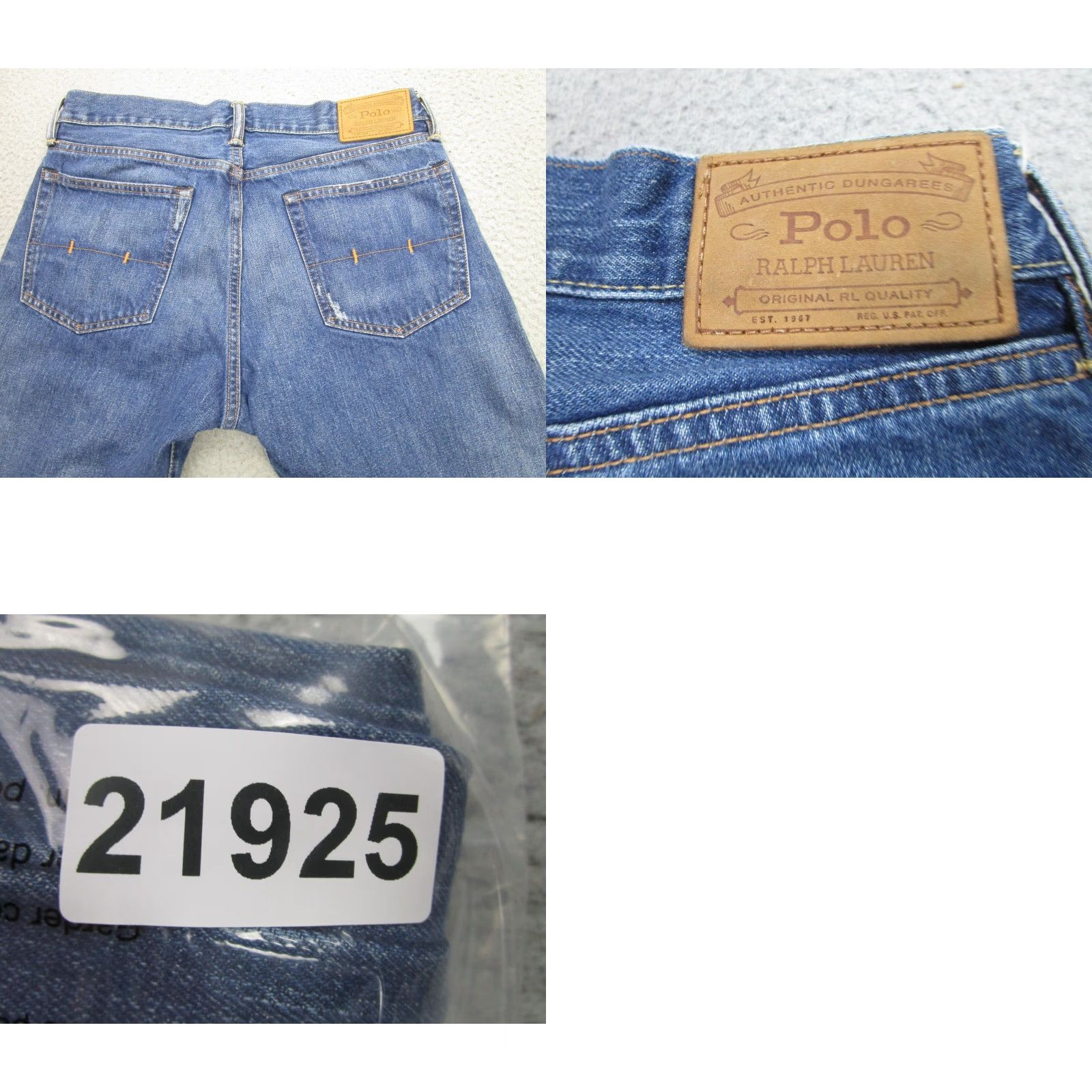 Polo Ralph Lauren Polo Ralph Lauren Jeans Mens 32x30 Blue Selvedge Redline Honeycomb Whiskering Size US XS / EU 42 / 0 - 10 Thumbnail