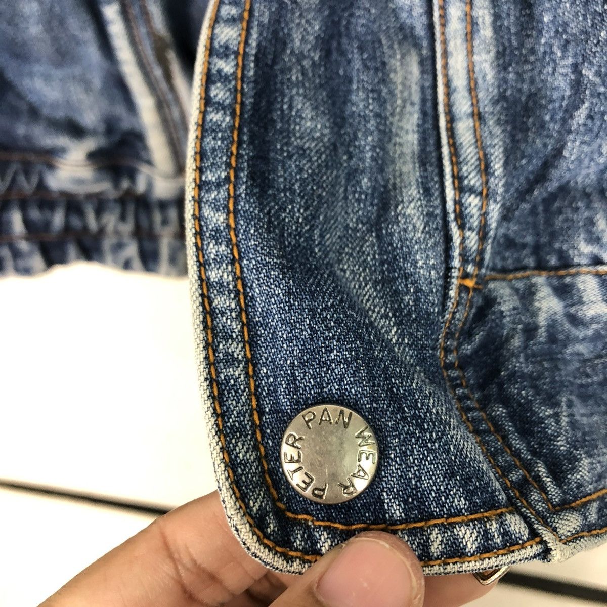 Japanese Brand 🔥VINTAGE BOMBER DENIM JACKET CELL TOKYO JAPAN ISSEY MIYAKE Size US S / EU 44-46 / 1 - 18 Thumbnail