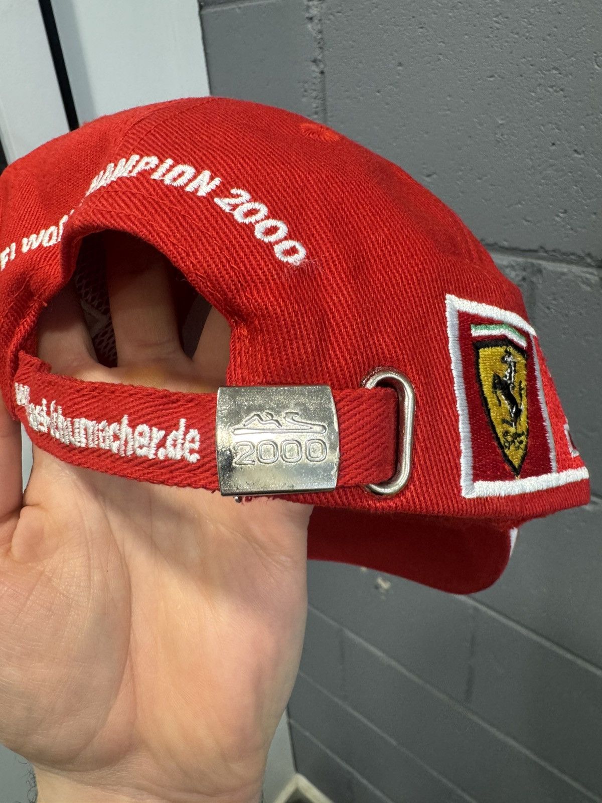 Ferrari 2000 Ferrari Michael Schumacher F1 Hat Vintage Size ONE SIZE - 6 Thumbnail