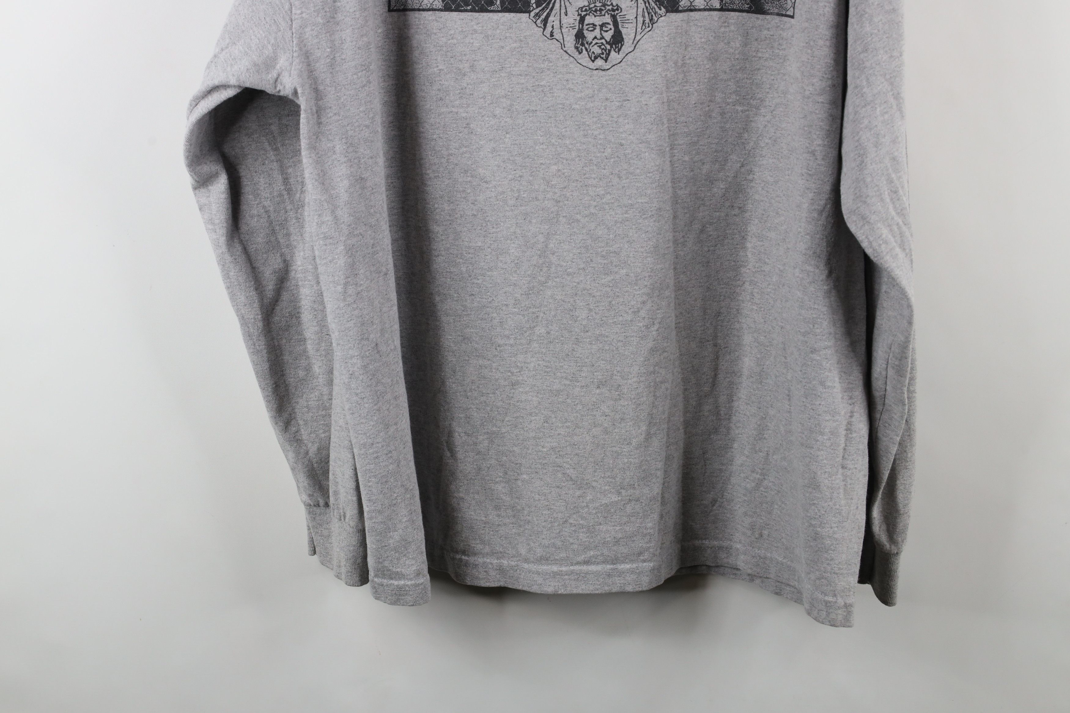 Vintage Vintage Y2K Records Jesus Piece Metalcore Band T-Shirt Gray Size US XL / EU 56 / 4 - 11 Thumbnail
