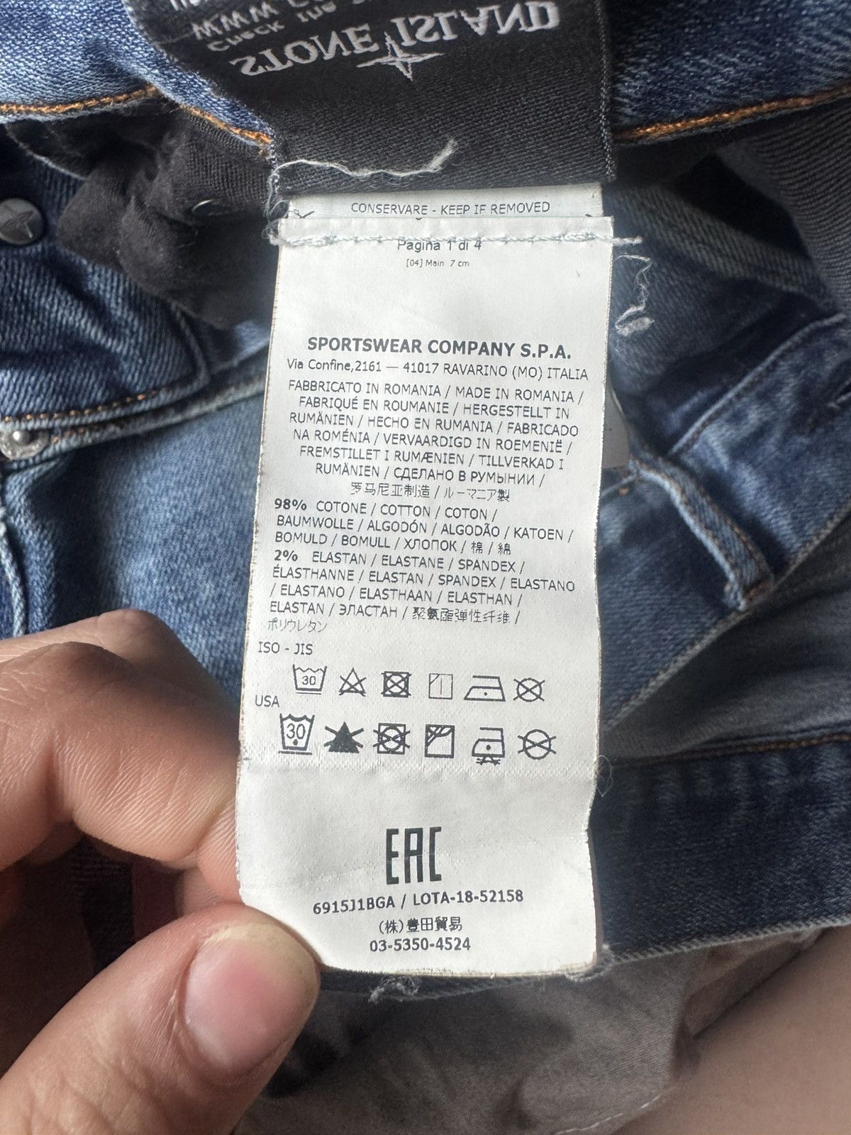 Stone Island Stone Island jeans w33 Size US 33 - 11 Thumbnail