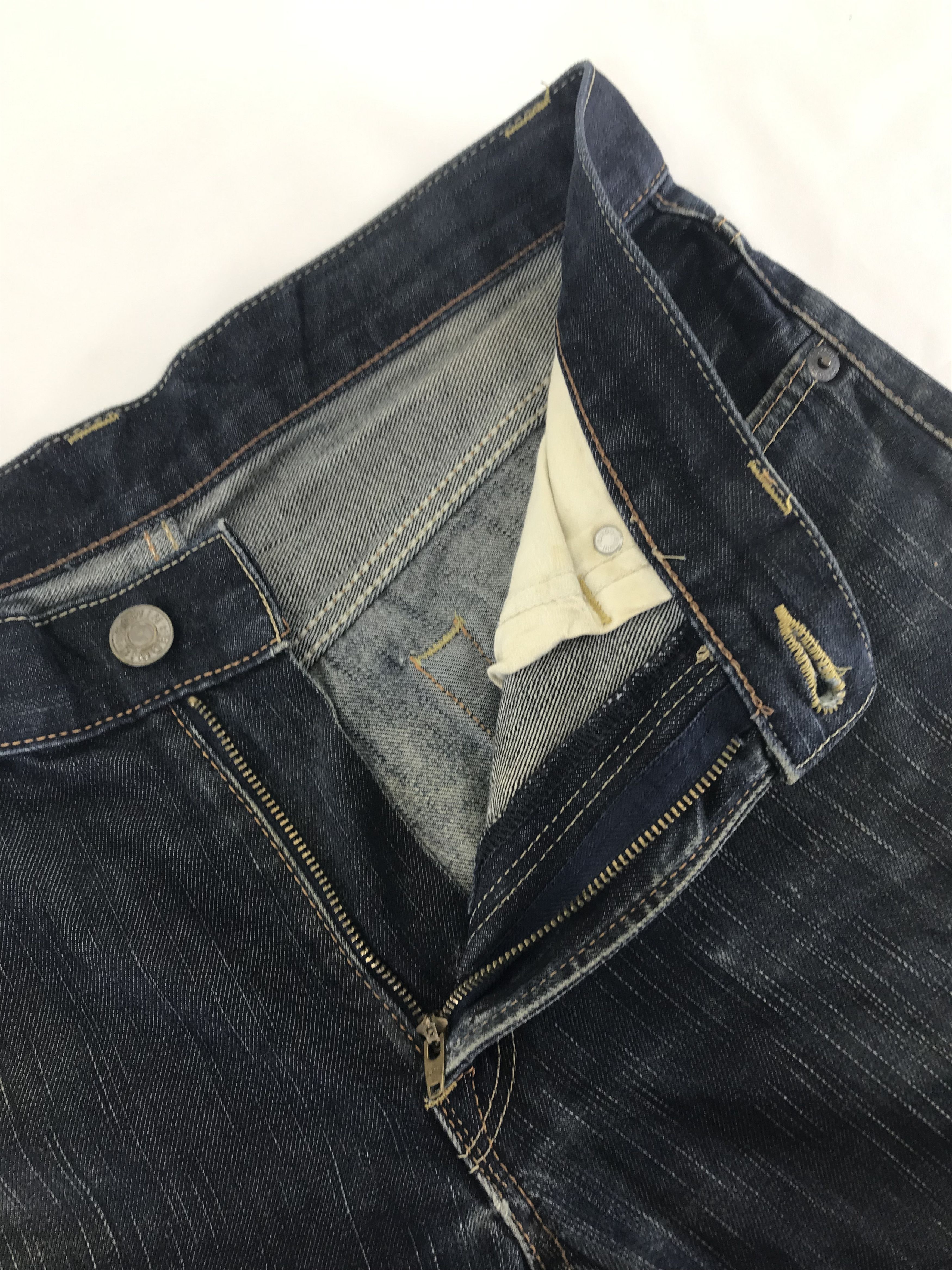 Edwin Vintage Edwin 503 Japanese Blue Ripped Jeans Size US 32 / EU 48 - 9 Thumbnail