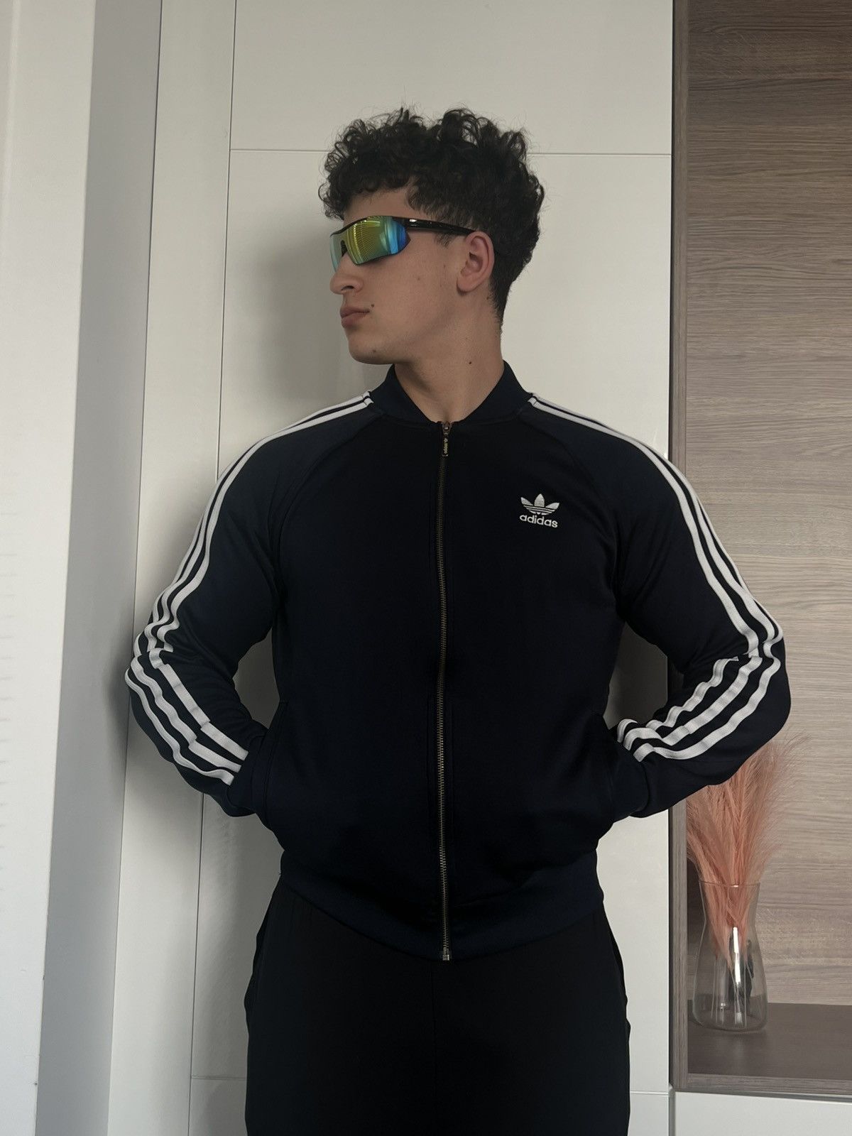 Adidas × Other ‼️Adidas 3 Stripes Track Beanbauer Vintage Y2k Zip Sweatshirt Size US M / EU 48-50 / 2 - 5 Thumbnail