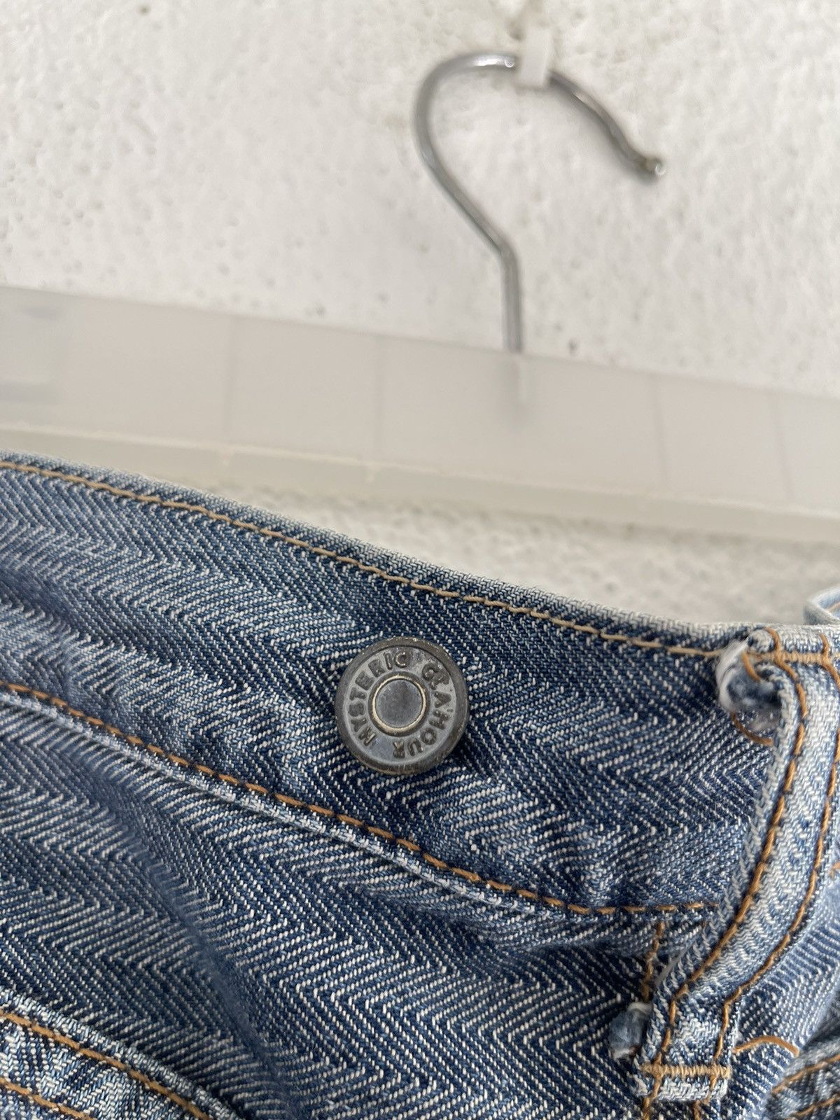 Hysteric Glamour Hysteric Glamour Kinky Hickory Carpenter Denim Frayed Hem Size US 33 - 7 Thumbnail
