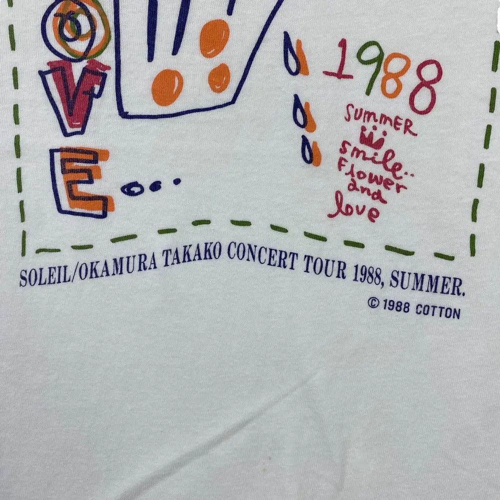 Band Tees Vintage 80's TAKAKO OKAMURA SOLEIL Concert Tour Tee Shirt Size US L / EU 52-54 / 3 - 3 Thumbnail