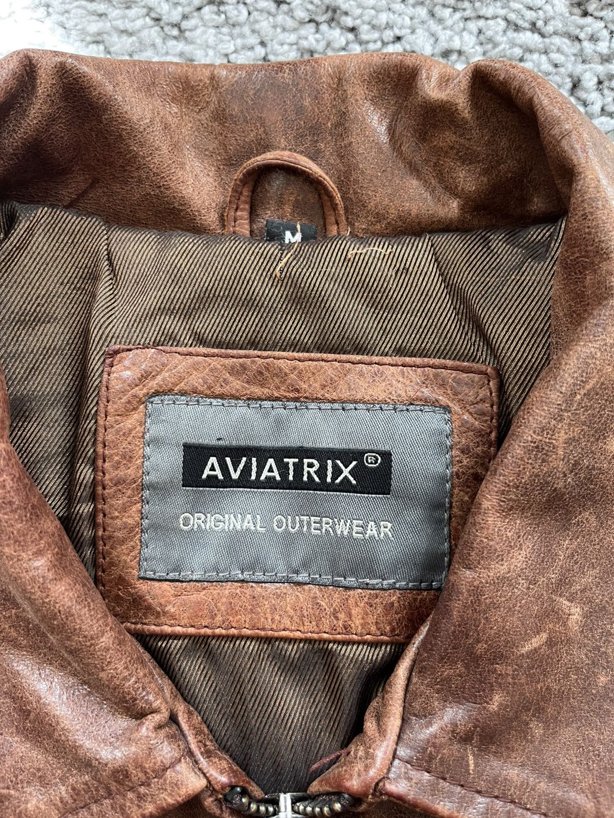 Vintage Aviatrix vintage leather jacket Size US M / EU 48-50 / 2 - 2 Thumbnail