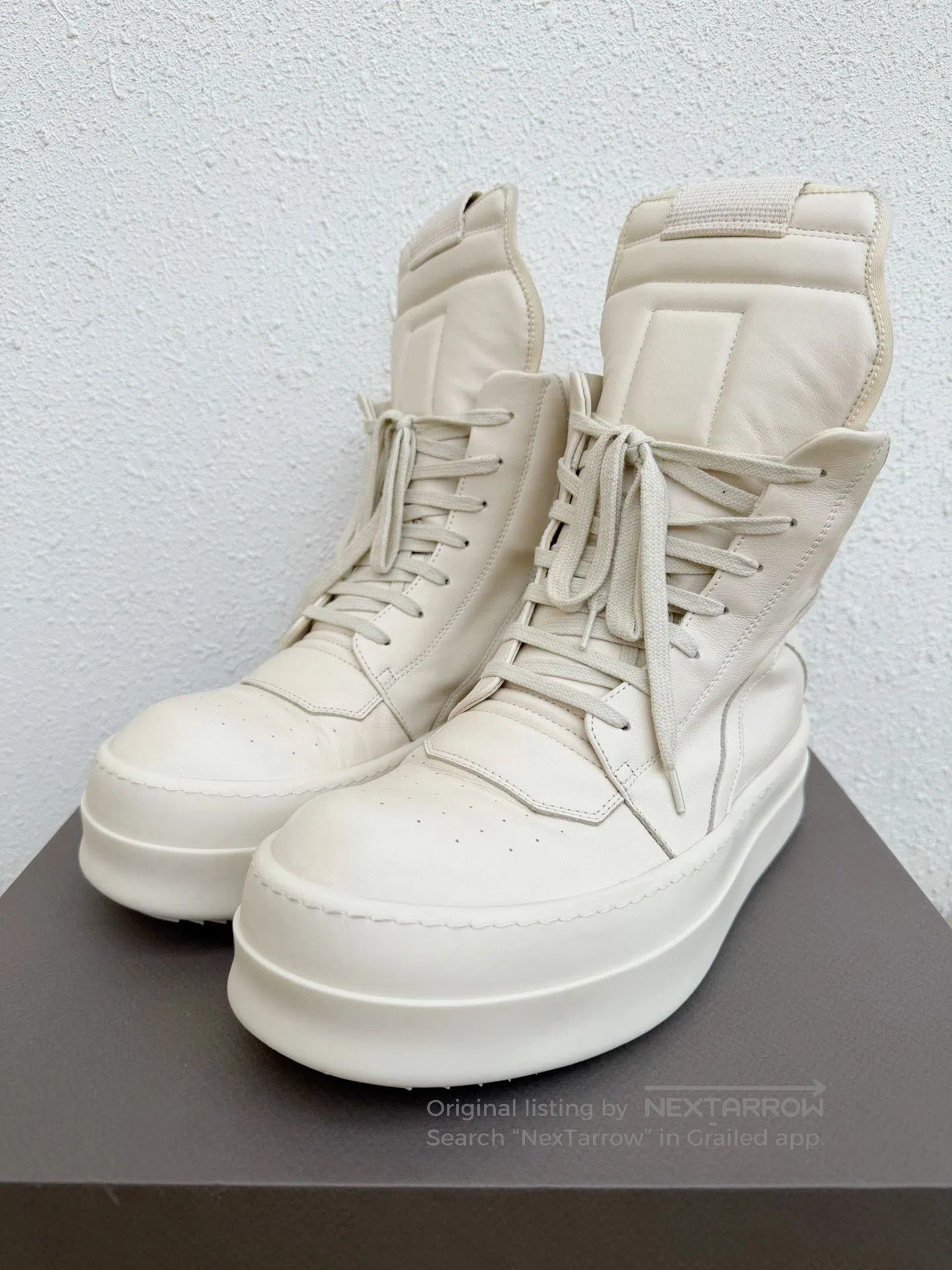 Rick Owens Rick Owens Bumper High-Top White Platform. Size US 8 / EU 41 - 3 Thumbnail