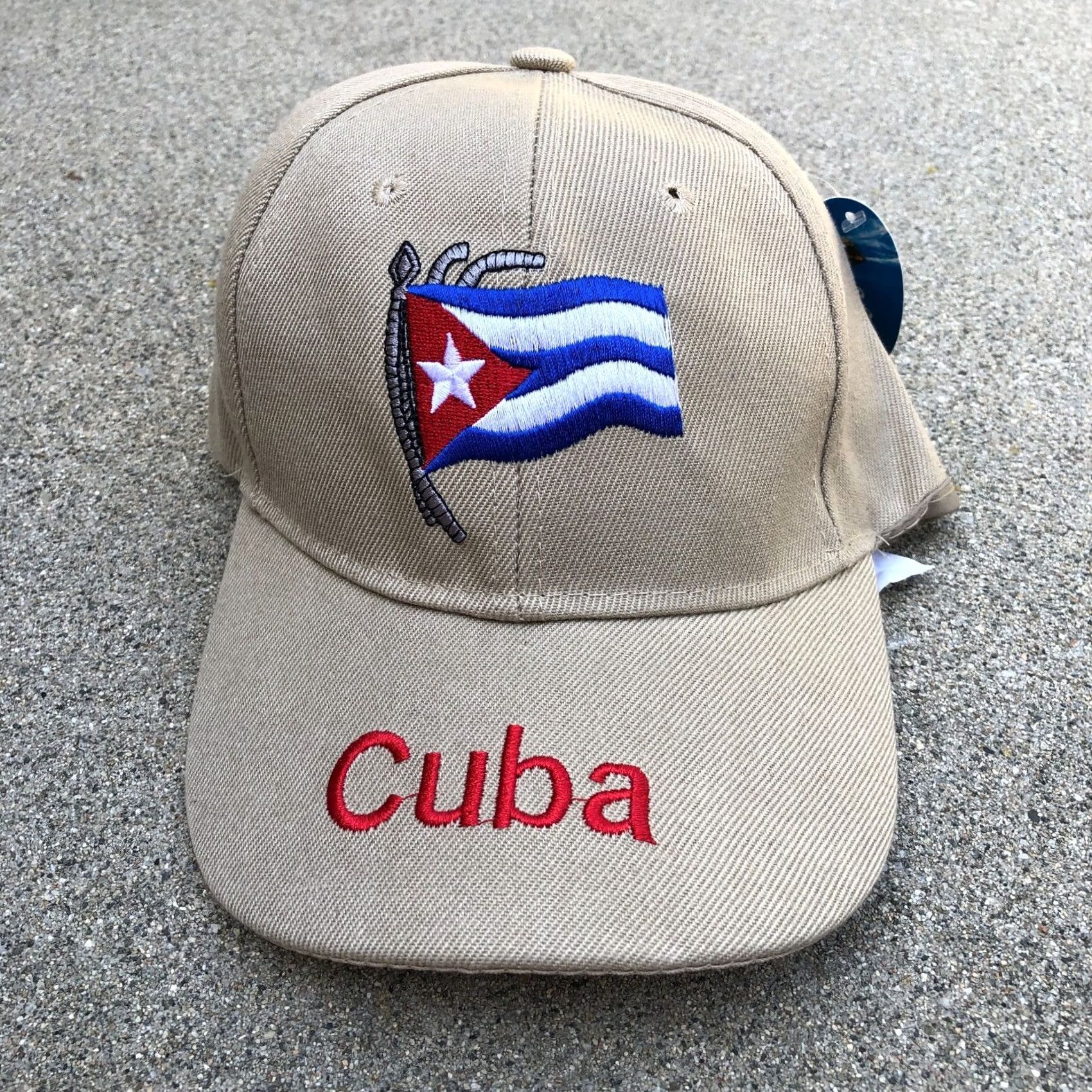 Vintage VINTAGE CUBA Flag Baseball Hat Men's One Size Embroidered Cap Adjustable Size ONE SIZE - 2 Thumbnail