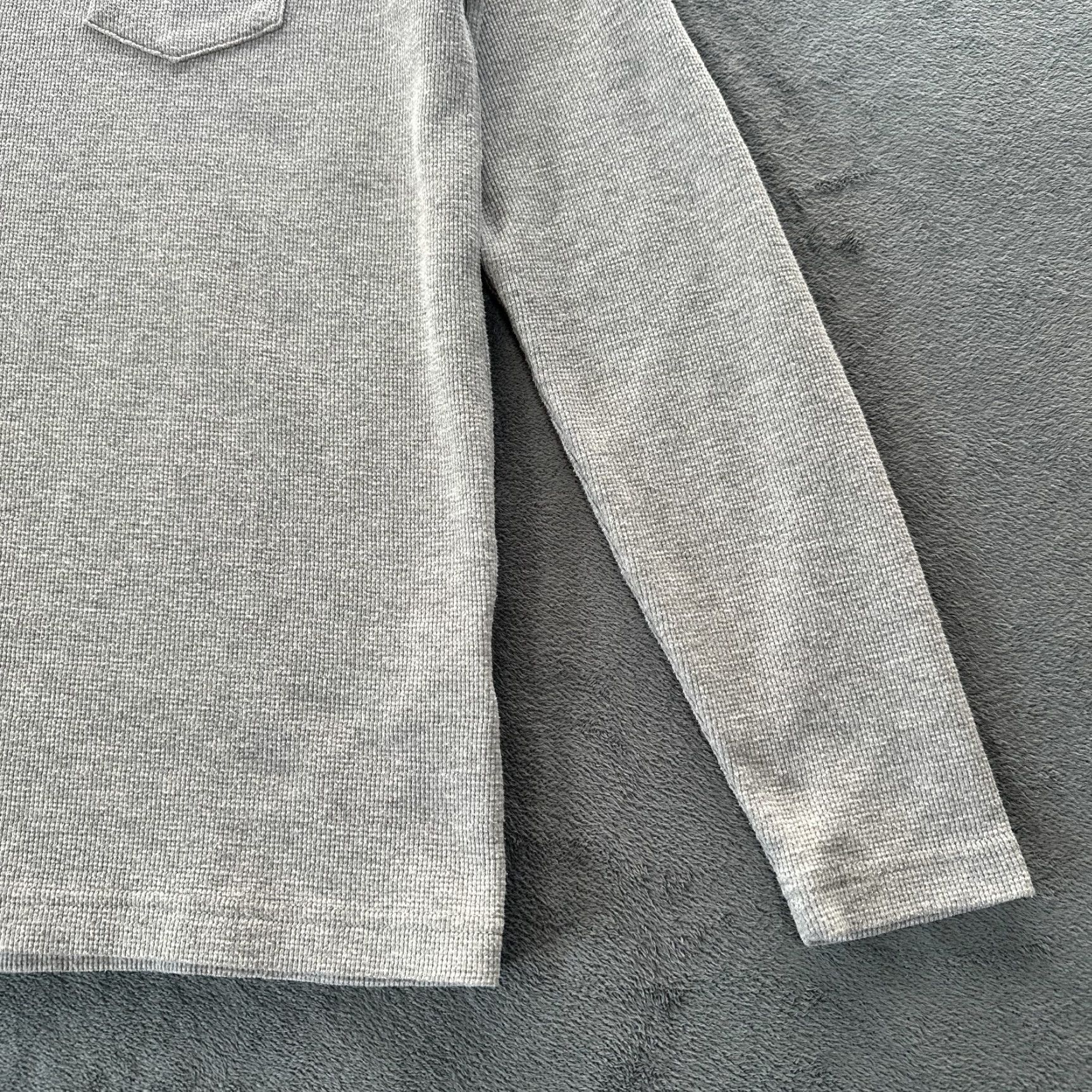 Psycho Bunny Psycho Bunny Shirt Mens Small Gray Val Waffle Knit Lounge Long Sleeve Pocket Size US S / EU 44-46 / 1 - 3 Thumbnail