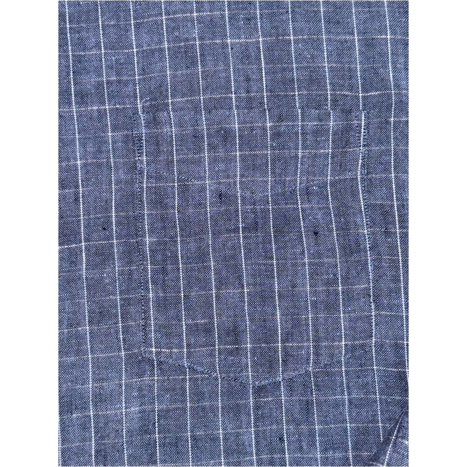 UNTUCKit UNTUCKit Linen Blue Windowpane Button Down Shirt Size XL Size US XL / EU 56 / 4 - 3 Thumbnail