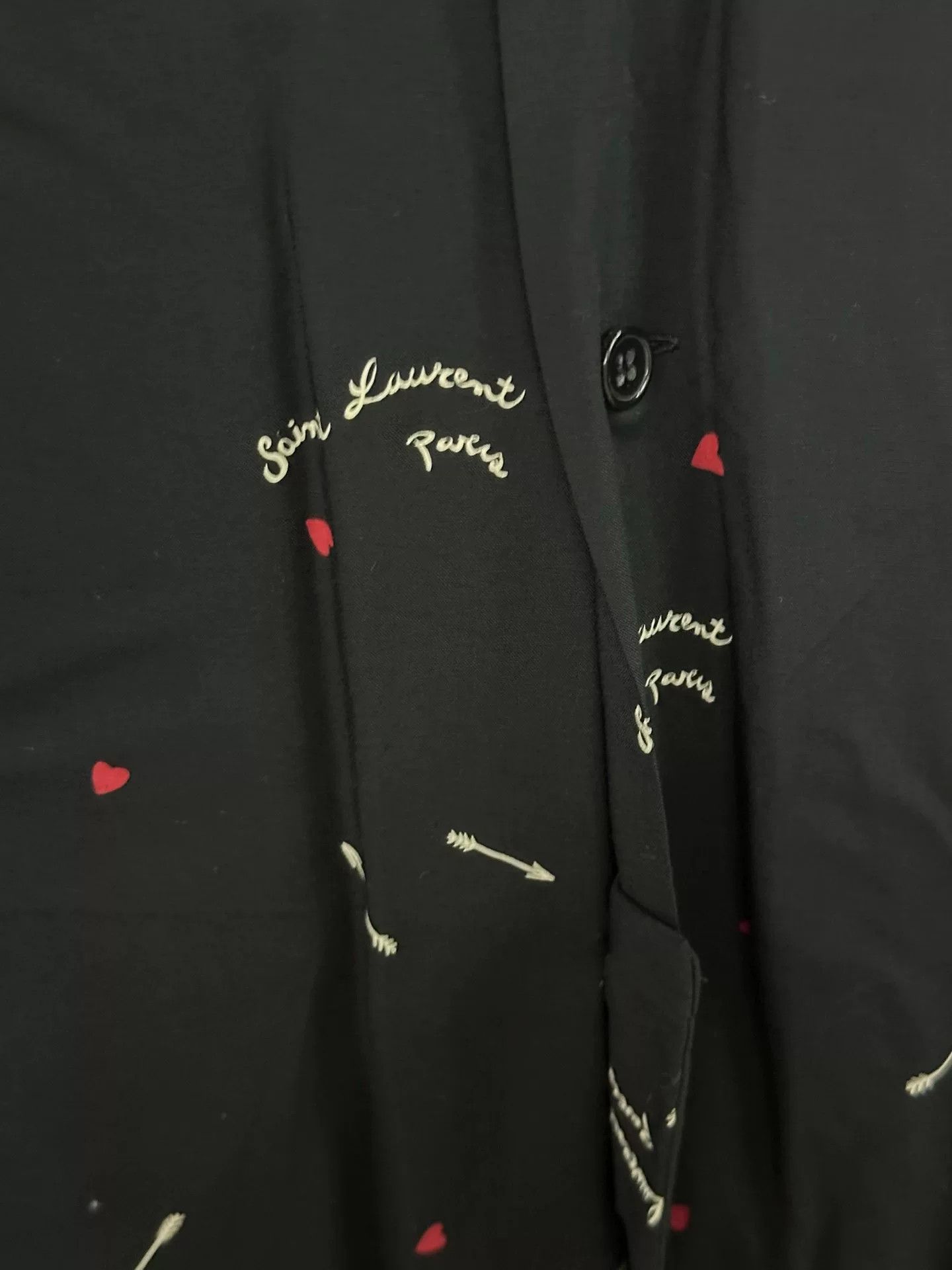 Saint Laurent Paris Saint Laurent Short-Sleeve Printed Shirt Size US M / EU 48-50 / 2 - 2 Thumbnail