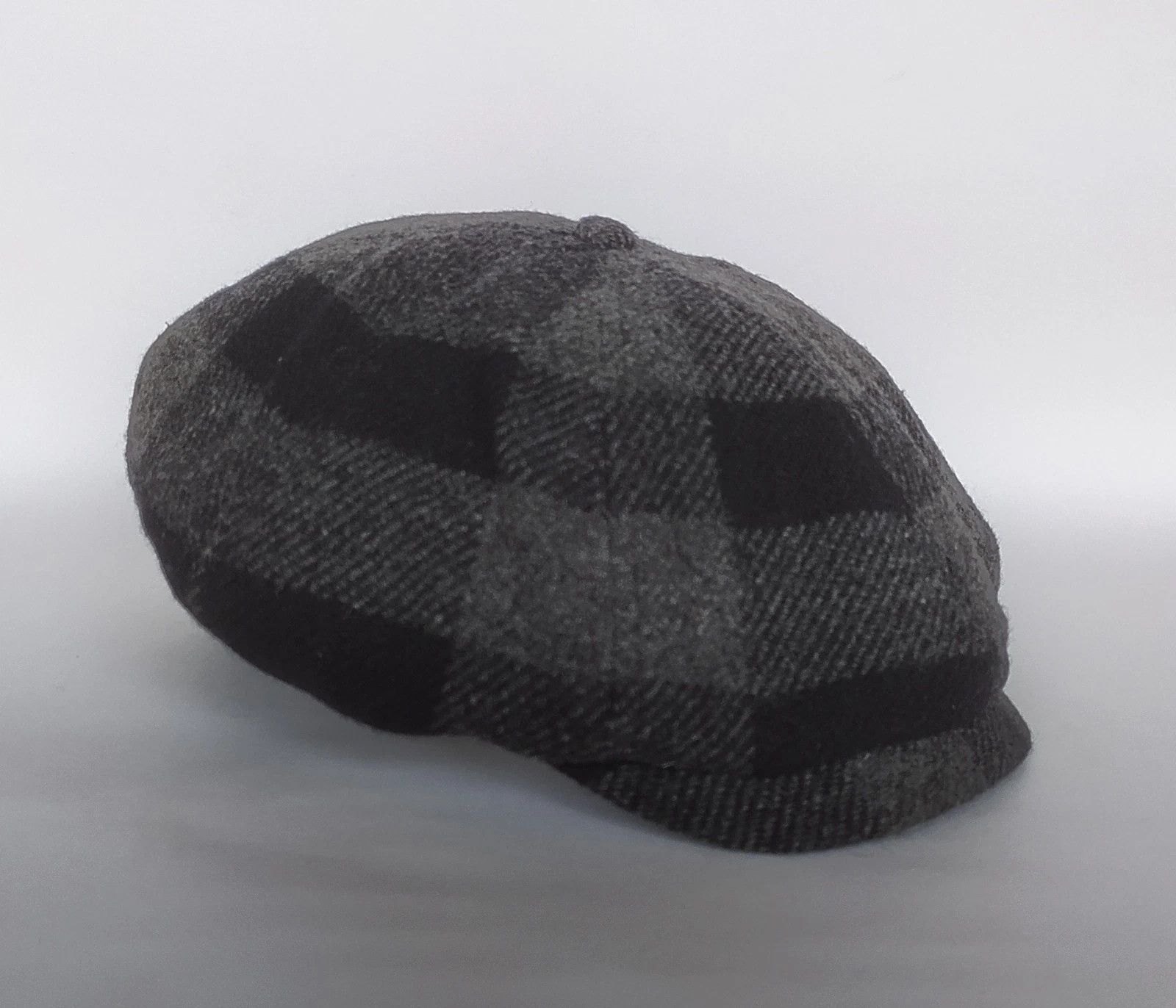 RRL Ralph Lauren DOUBLE RL Wool-Cotton Glen Plaid Newsboy Cap T