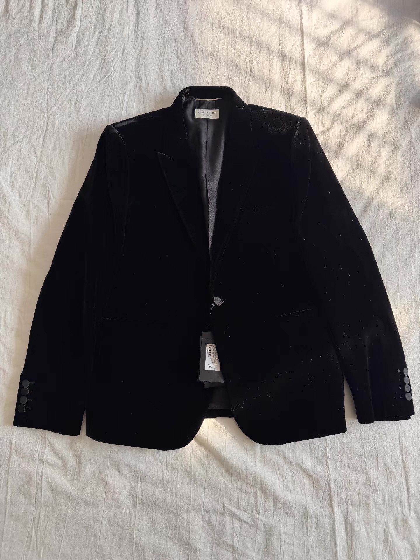 Saint Laurent Paris Saint Laurent Men's 23FW Velvet Blazer Ｑ23 Size 50R - 2 Thumbnail