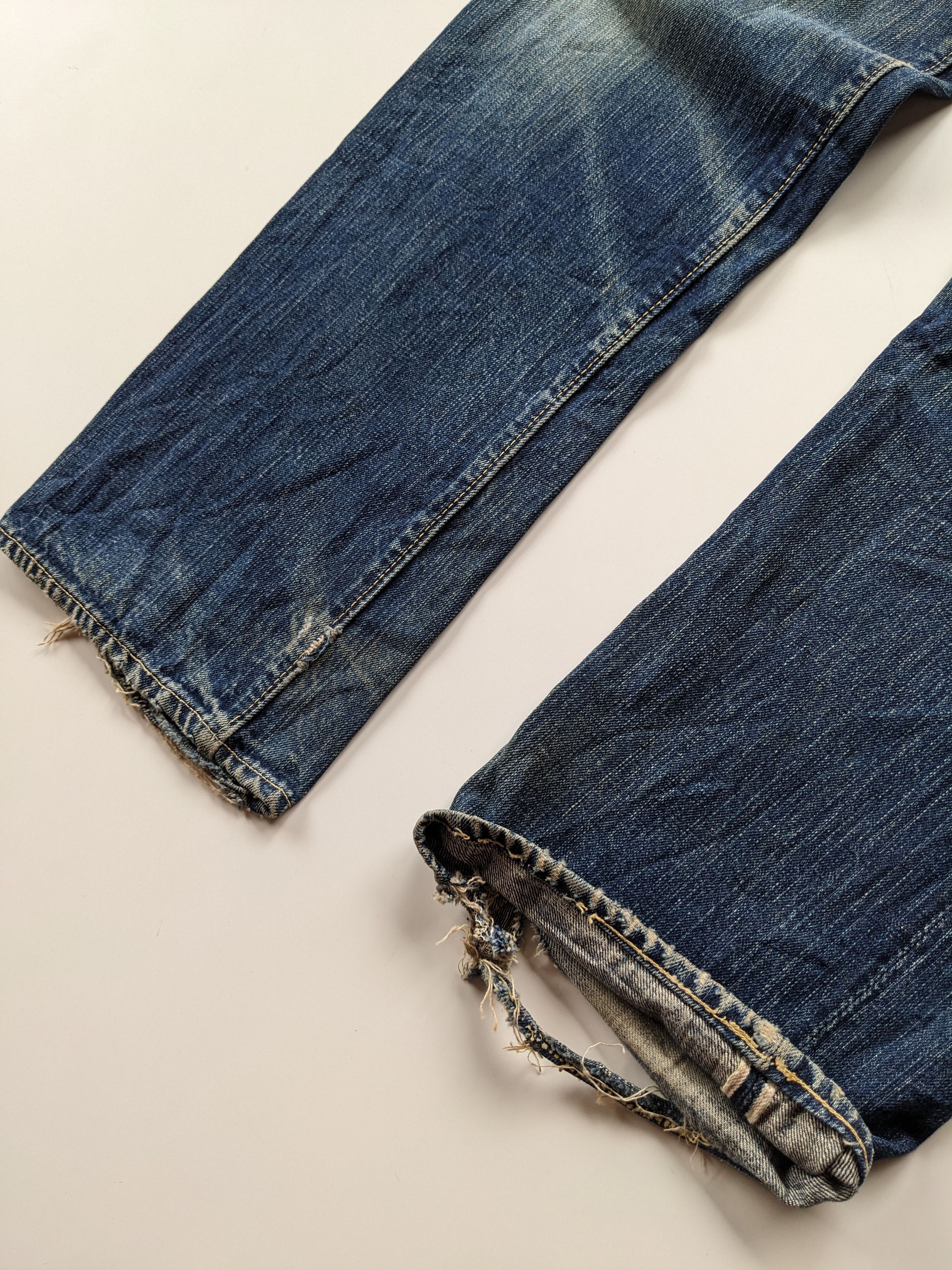 The Real McCoy's Joe Mccoy distressed selvedge jeans Size US 30 / EU 46 - 8 Thumbnail
