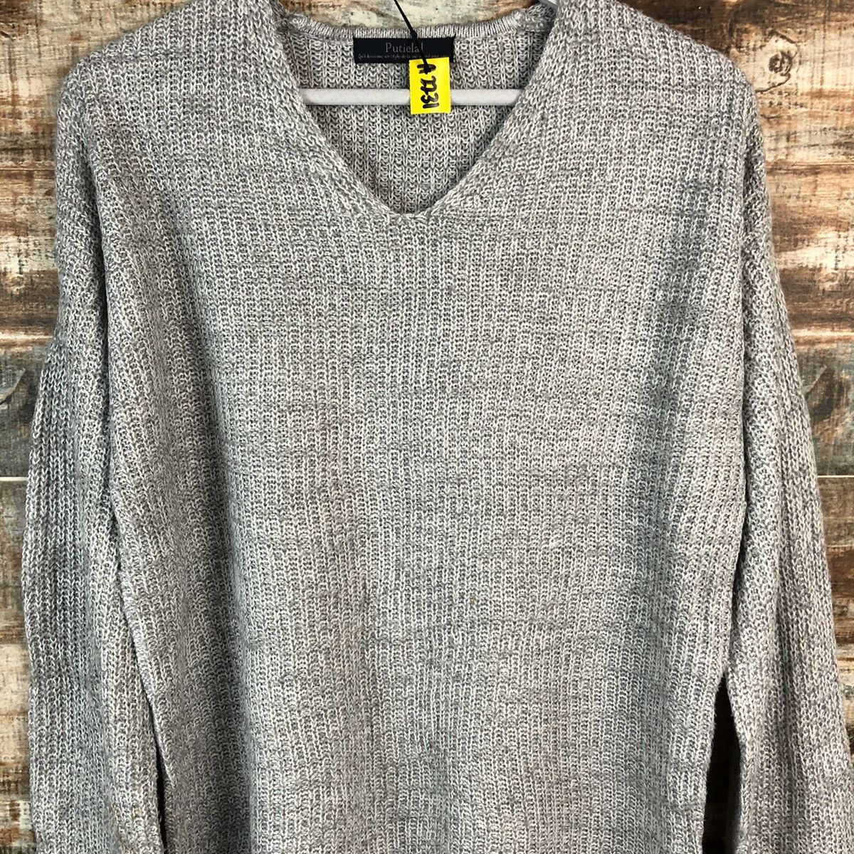 Homespun Knitwear × Japanese Brand Putietal Grey vintage Knitwear #A2231 Size US M / EU 48-50 / 2 - 5 Thumbnail