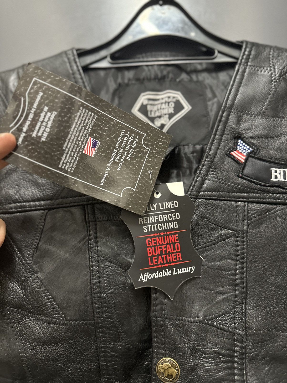 Genuine Leather Real Leather rock rider vest racing harley Size US S / EU 44-46 / 1 - 7 Thumbnail