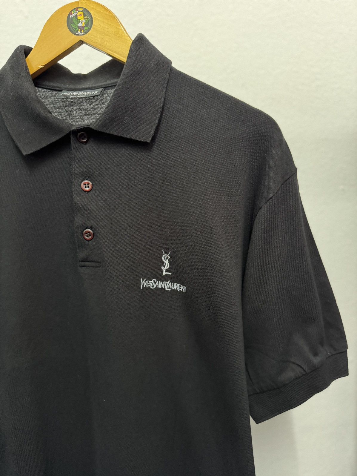 Vintage YSL embroidery Polo Shirt