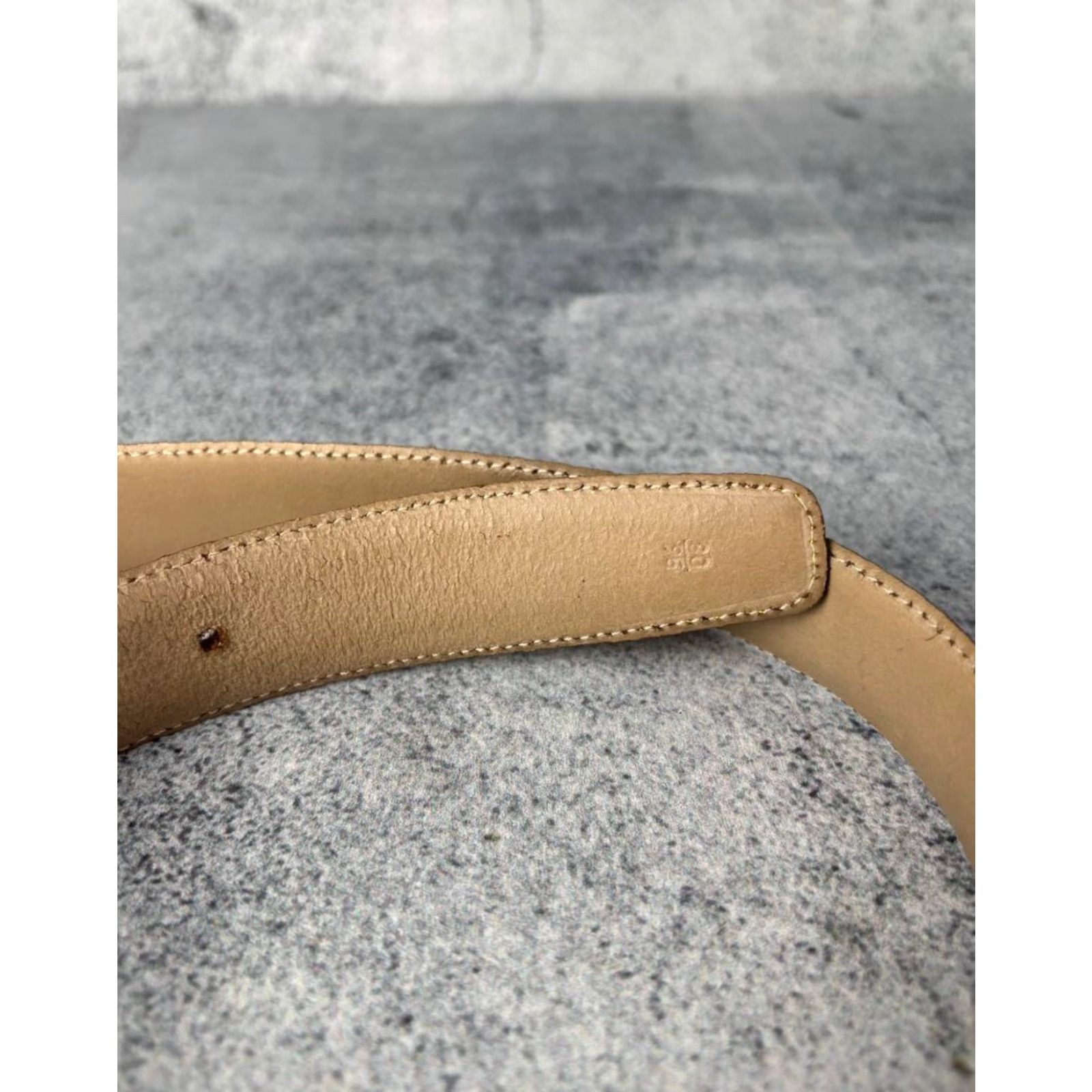 Alviero Martini Alviero Martini Leather Belt Women's Belt Brown Wide Buckle 90s London Classic Vintage: No Size ONE SIZE - 5 Thumbnail